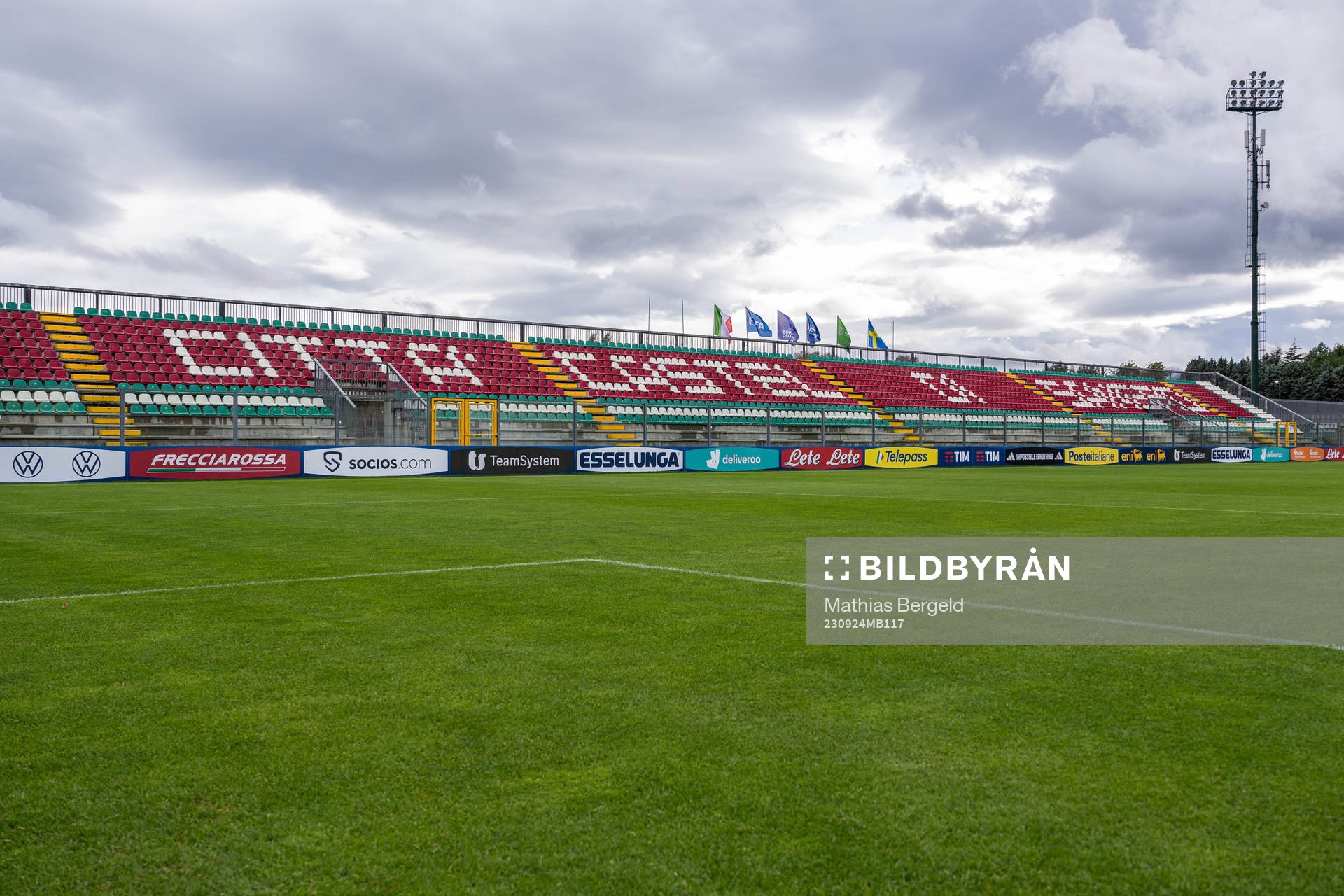 General view of the stands at Stadio Teofilo Patini on September 24, 2023 in Castel di Sangro. 