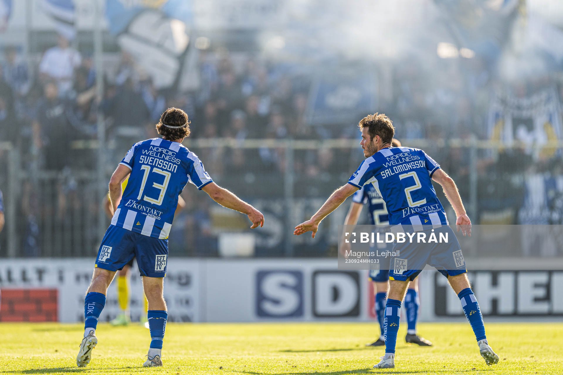 IFK Göteborgs Gustav Svensson och Emil Salomonsson jublar