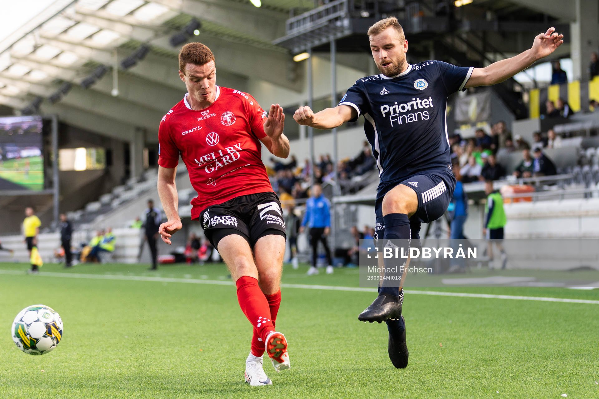 Trelleborgs Zander Hyltoft och Utsiktens Erik Gunnarsson