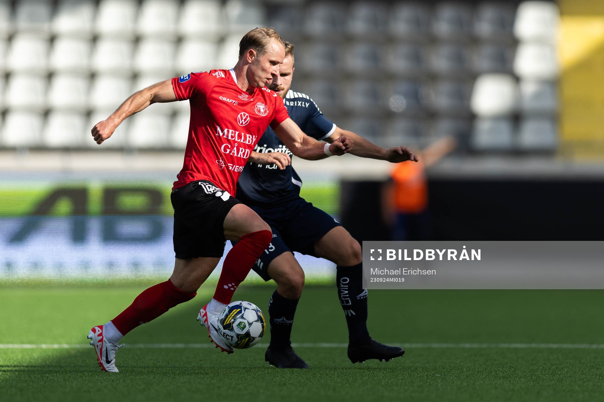 Trelleborgs Pierre Dahlin Larsen och Utsiktens Erik