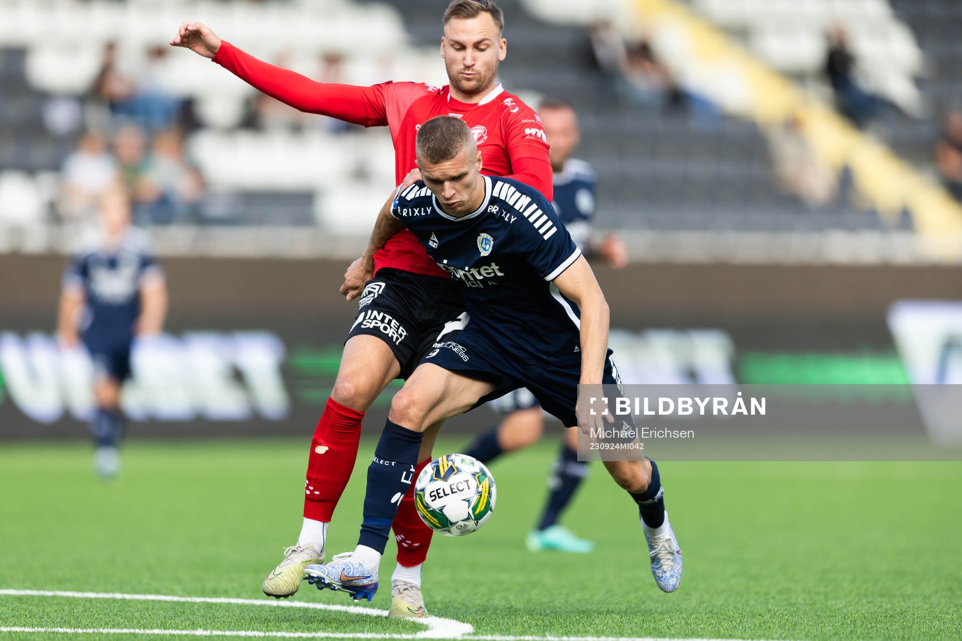 Utsiktens Lucas Hedlund och Trelleborgs Filip Bohman