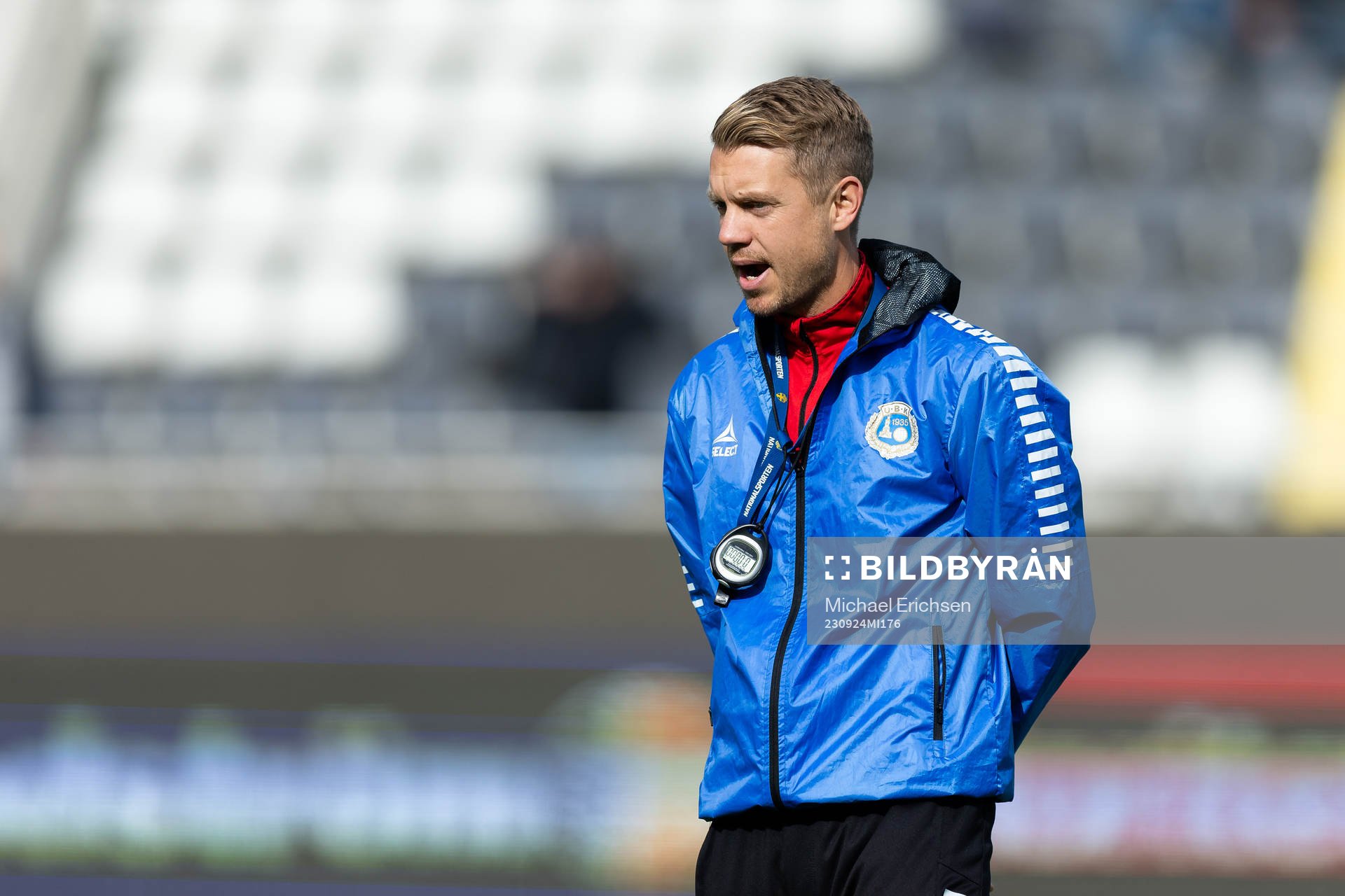 Utsiktens assisterande tränare Henrik Fridolvsson innan