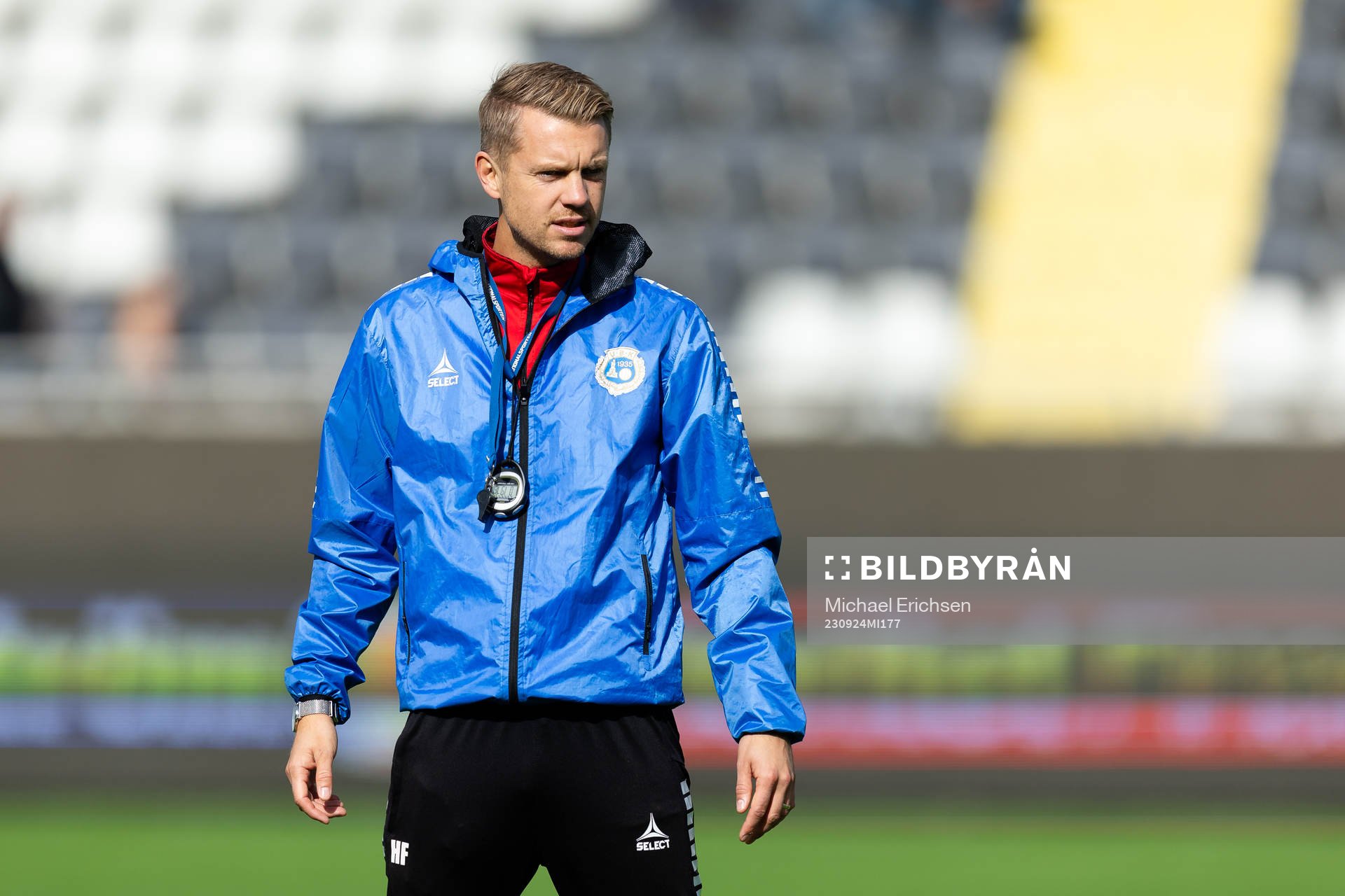 Utsiktens assisterande tränare Henrik Fridolvsson innan
