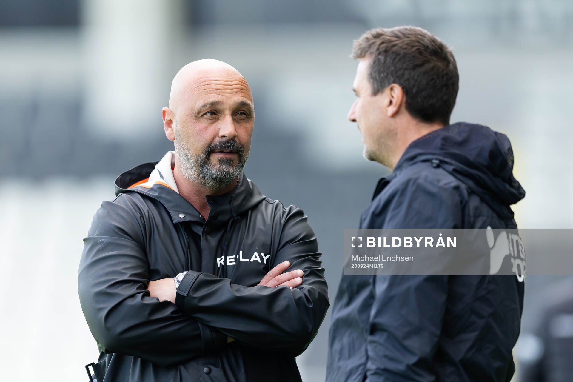 Utsiktens manager Bosko Orovic och Trelleborgs tränare