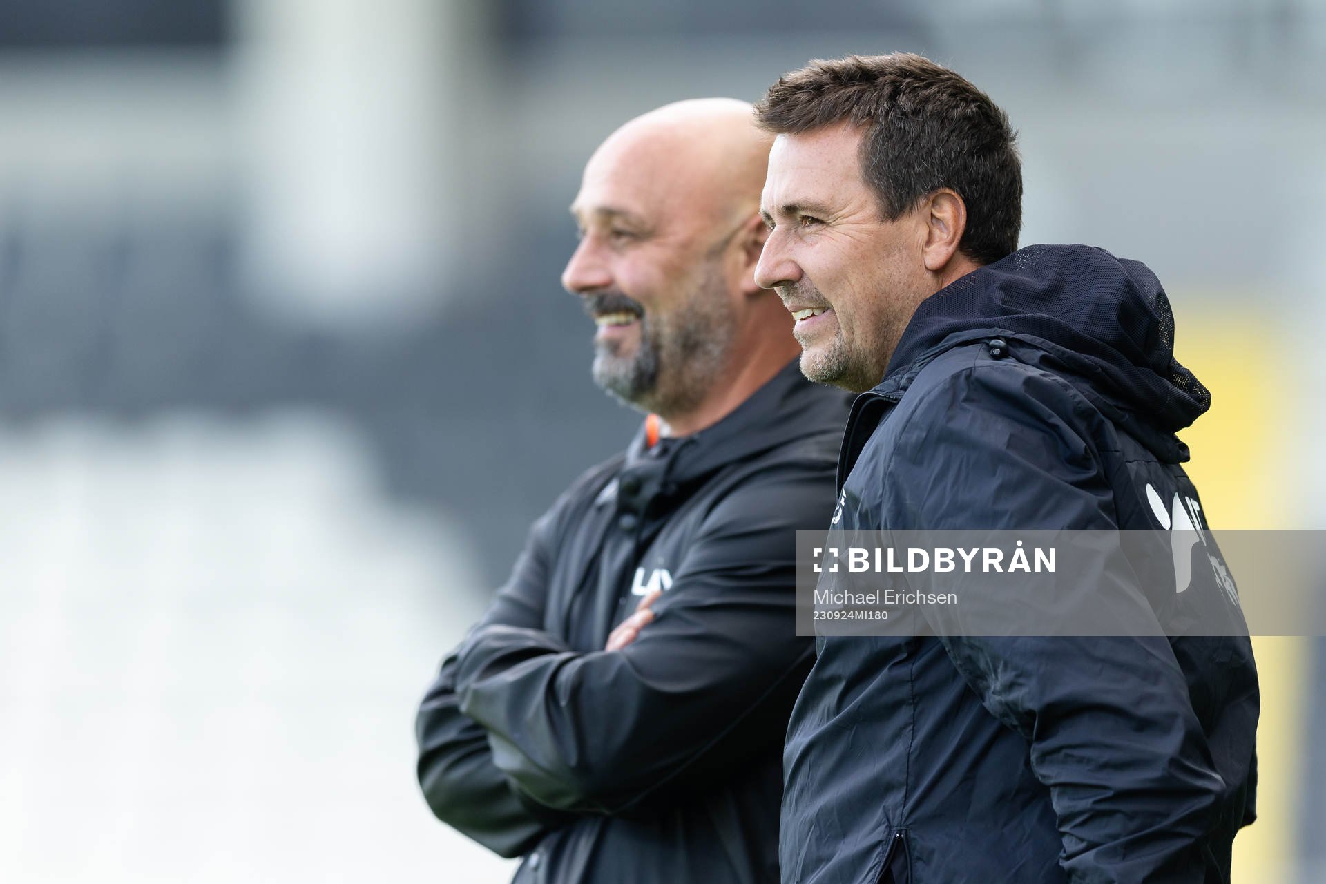Utsiktens manager Bosko Orovic och Trelleborgs tränare