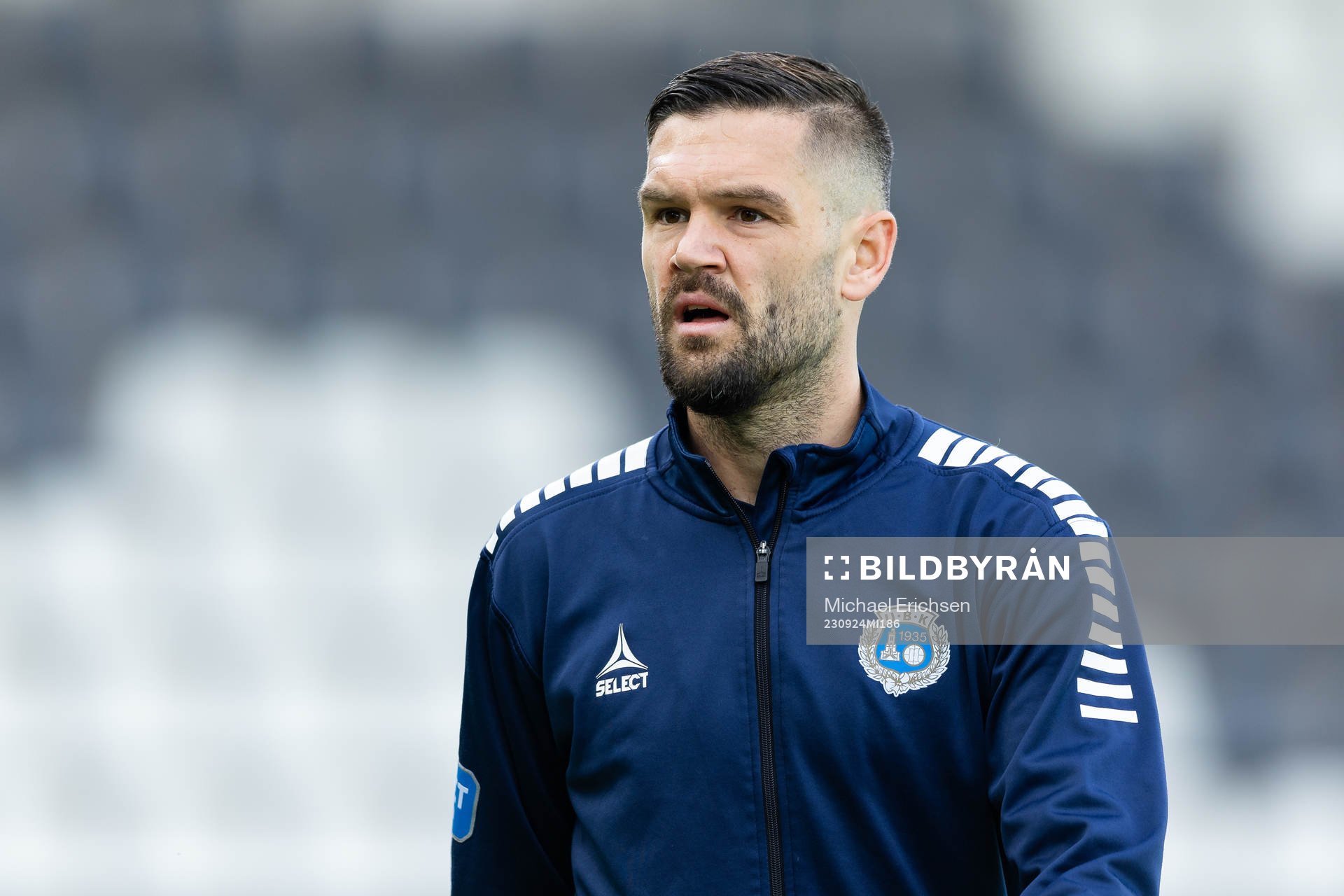 Utsiktens Ivo Pekalski innan fotbollsmatchen i Superettan