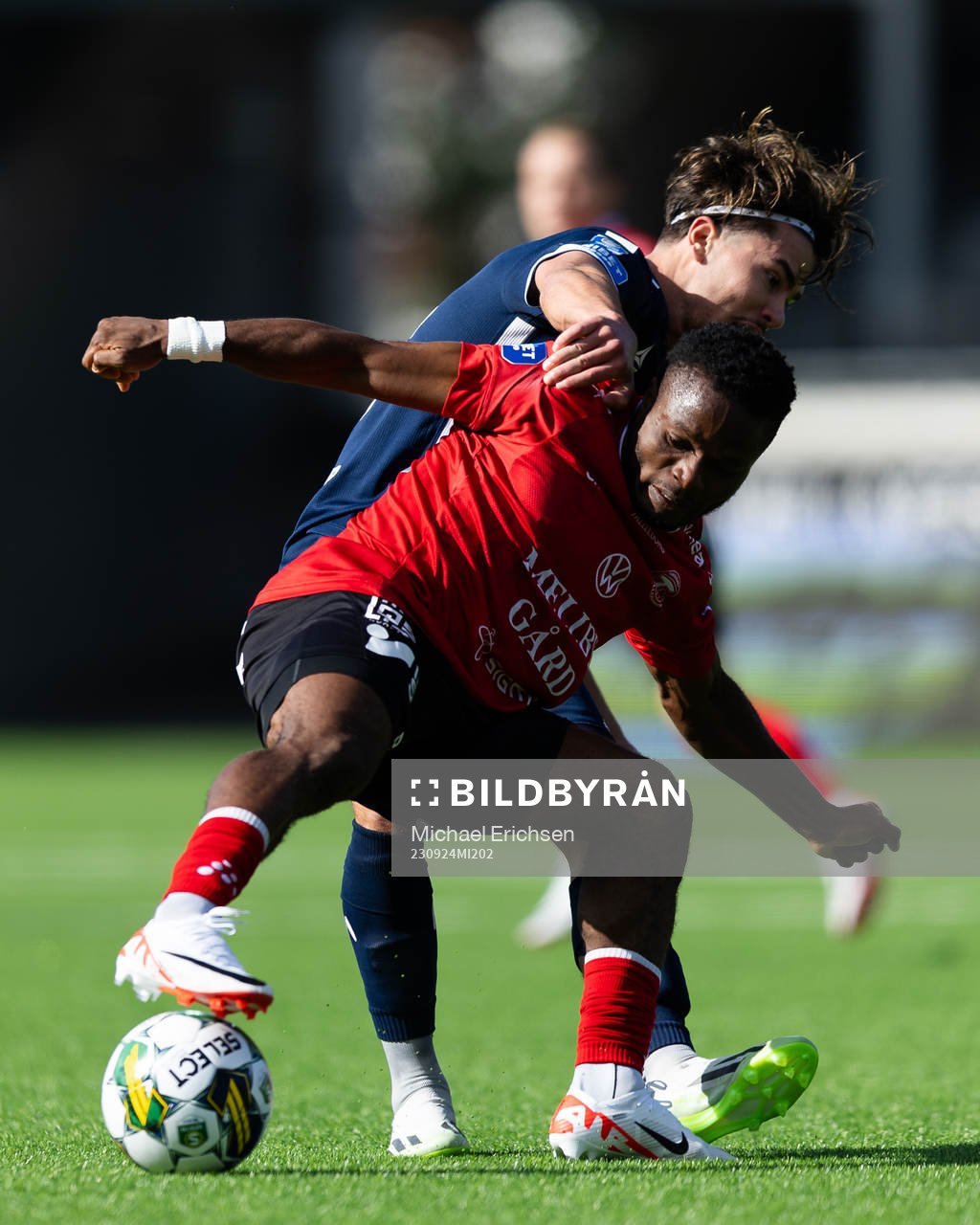 Utsiktens William Milovanovic och Trelleborgs Henry Offia