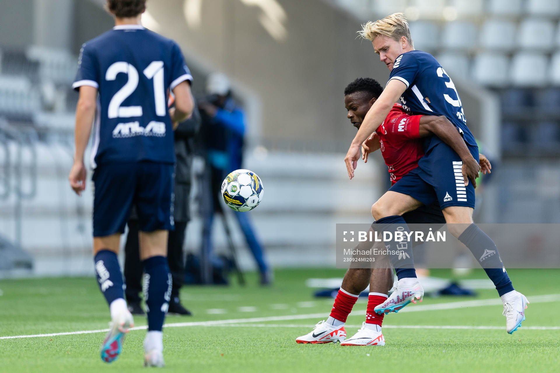 Trelleborgs Henry Offia och Utsiktens Sebastian Lagerlund