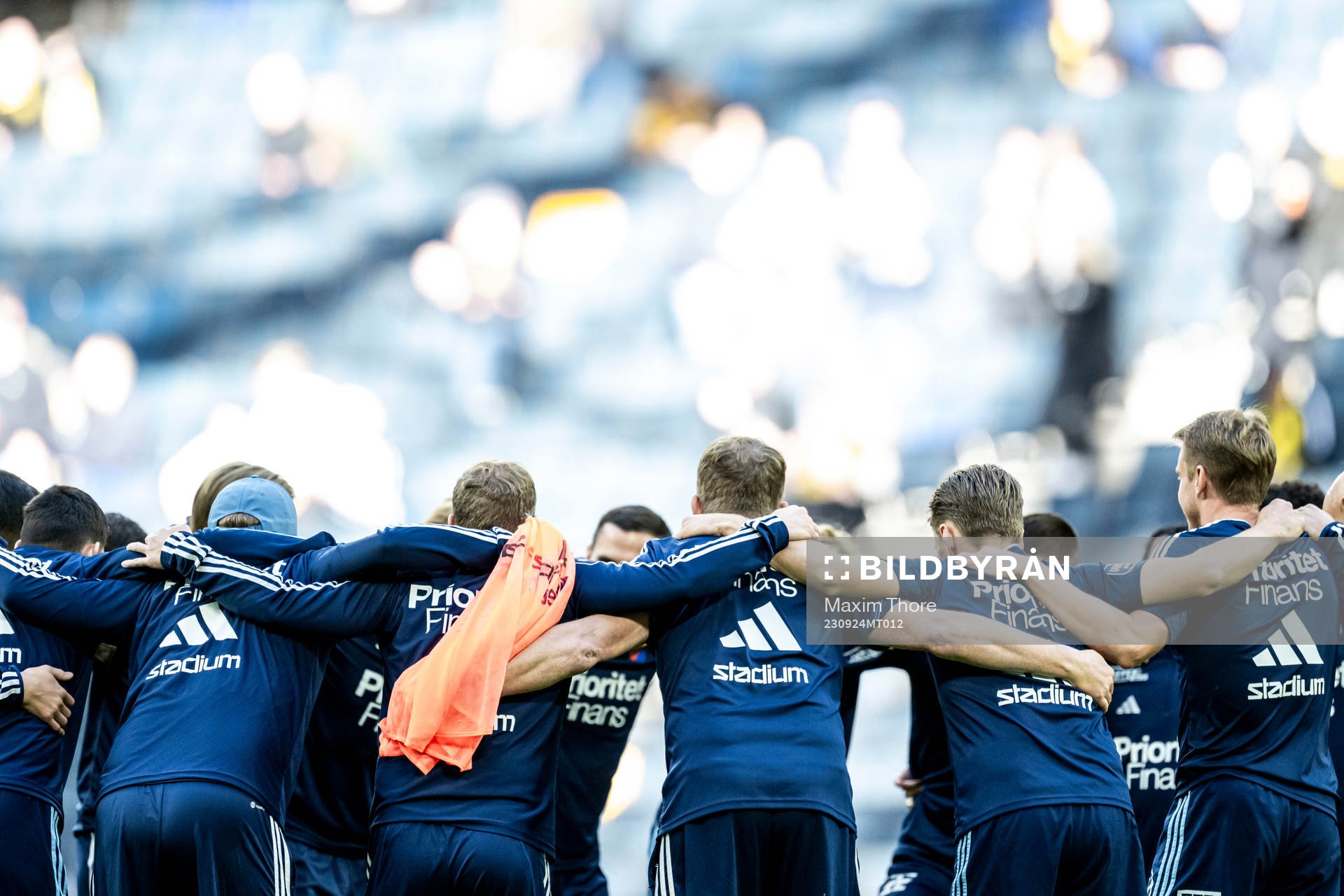 Djurgårdens spelare samlas