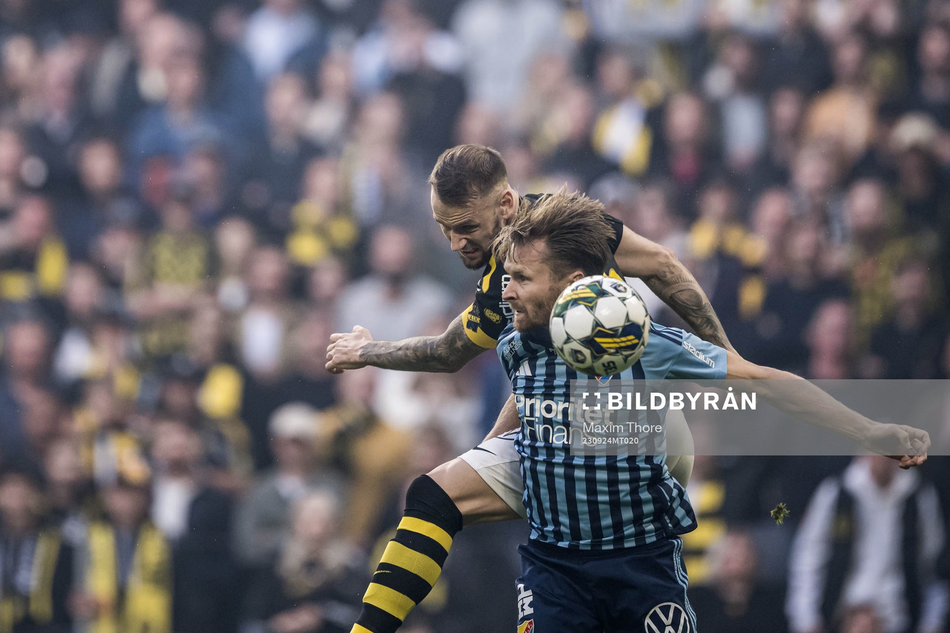 AIKs Alexander Milosevic och Djurgårdens Jacob Une Larsson