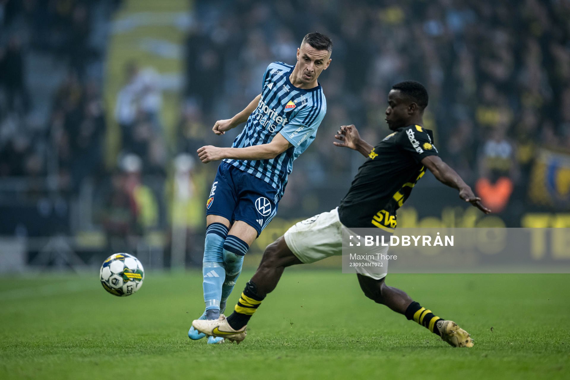 Djurgårdens Haris Radetinac och AIKs Erick Otieno