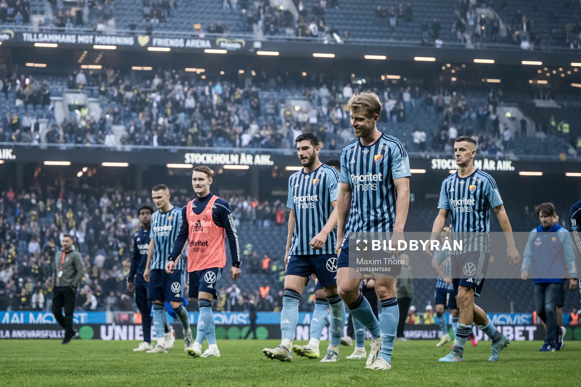 Djurgårdens spelare deppar