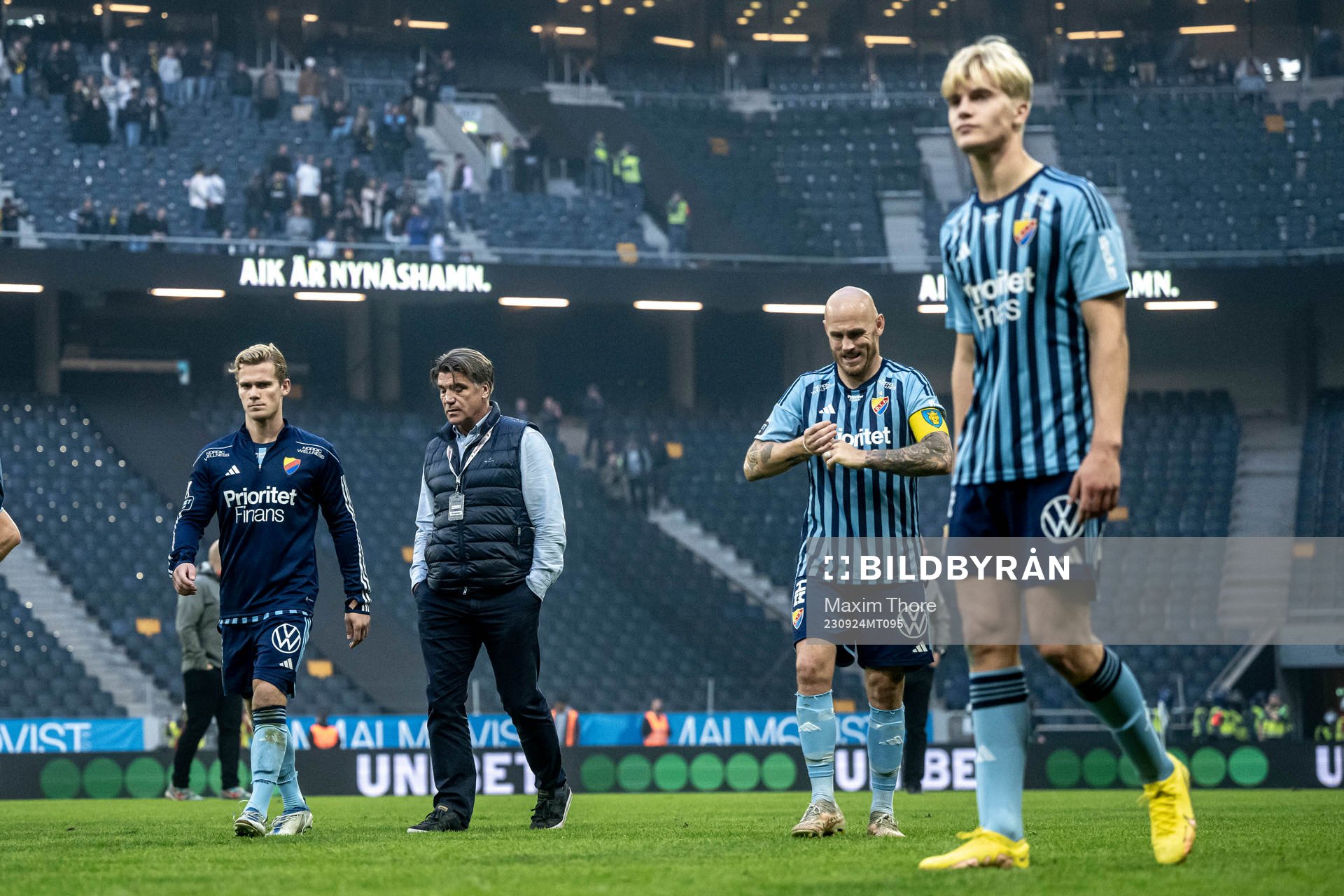 Djurgårdens sportchef Bosse Andersson och Magnus Eriksson