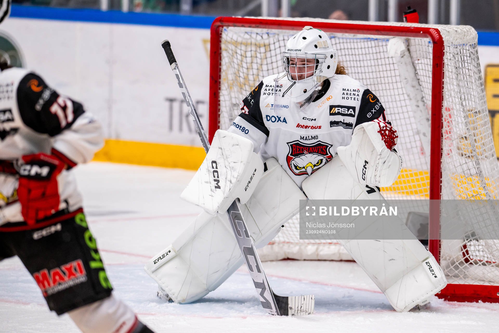 Malmö Redhawks målvakt Caroline Bjergstad