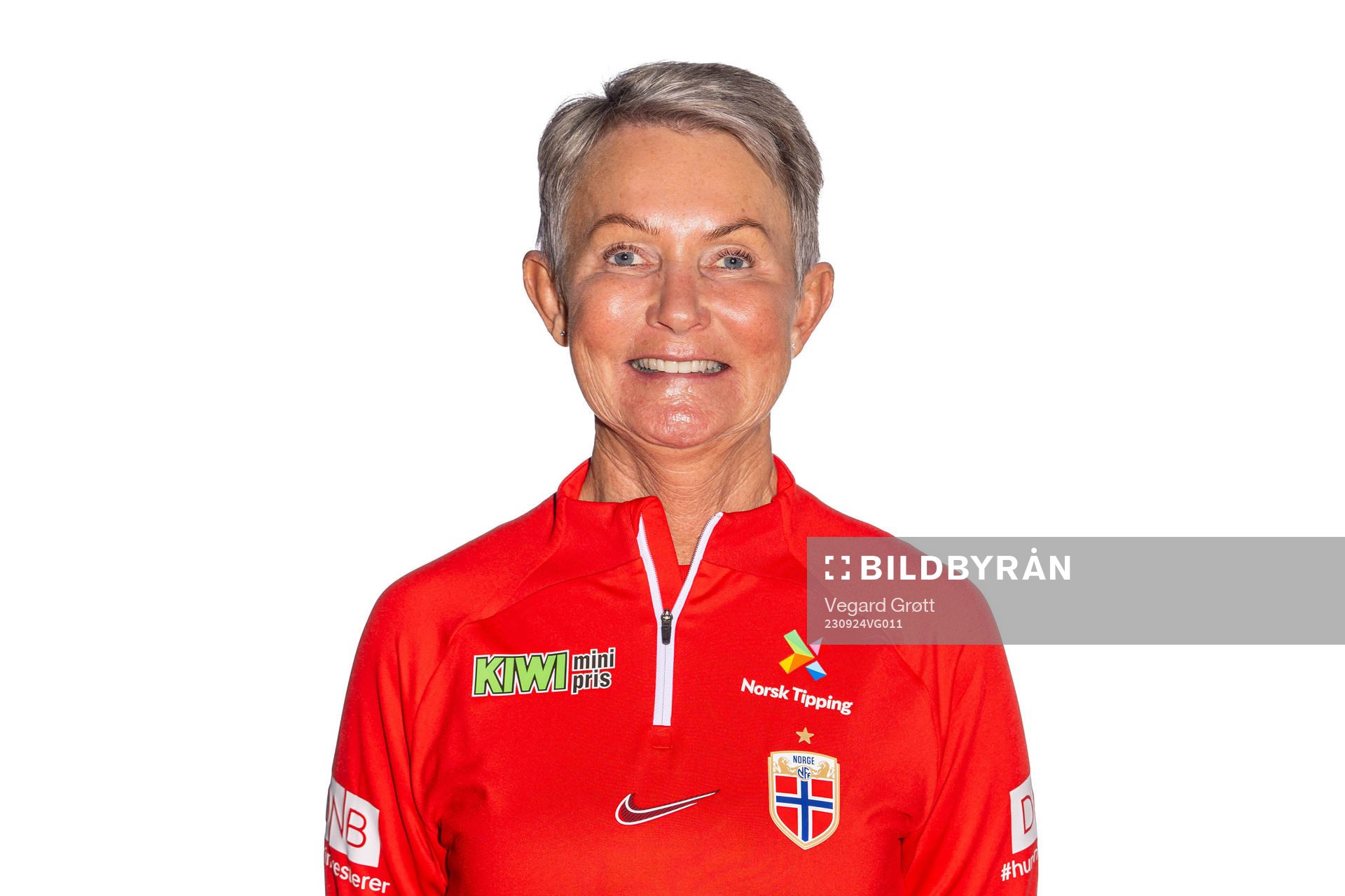 Heidi Holte Vig, kit manager of the Norwegian women’s national football team, poses for a portrait on September 23, 2023 in Oslo. 