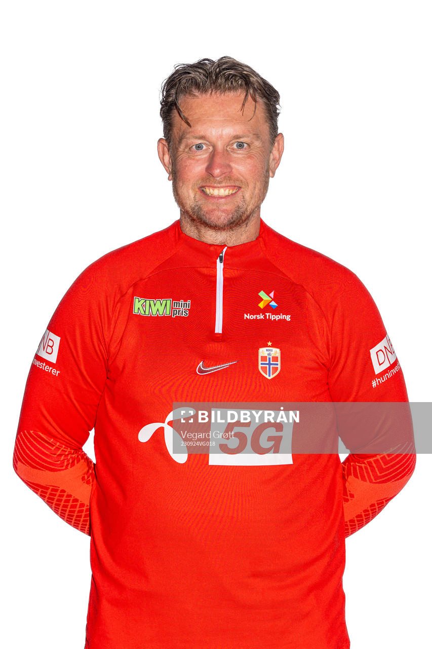 Bård Homstøl, coach of the Norwegian women’s national football team, poses for a portrait on September 23, 2023 in Oslo. 