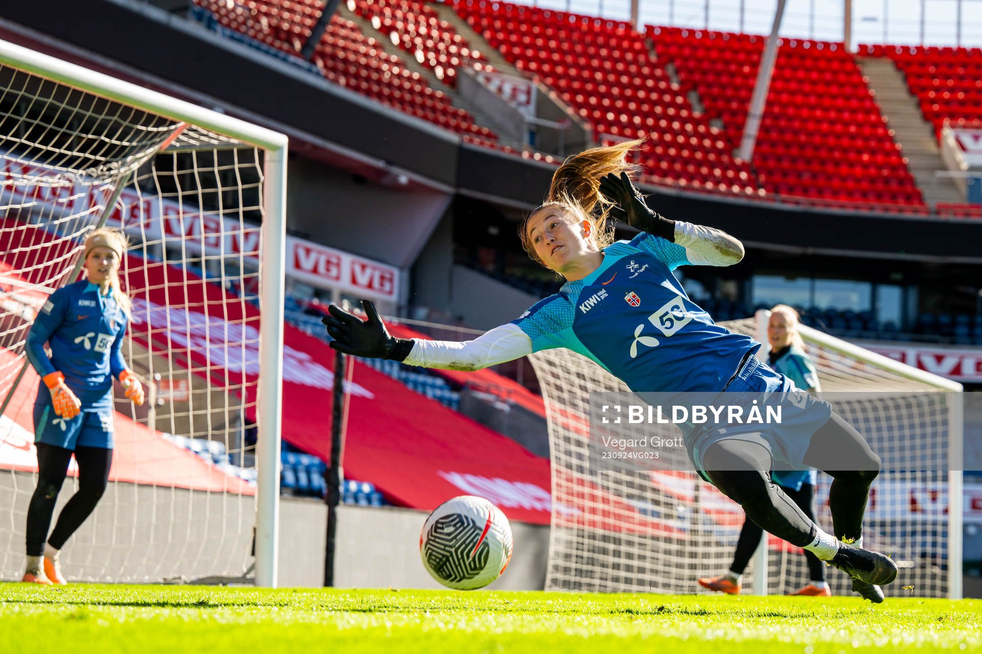 Goalkeeper Cecilie Fiskerstrand of the Norwegian women's