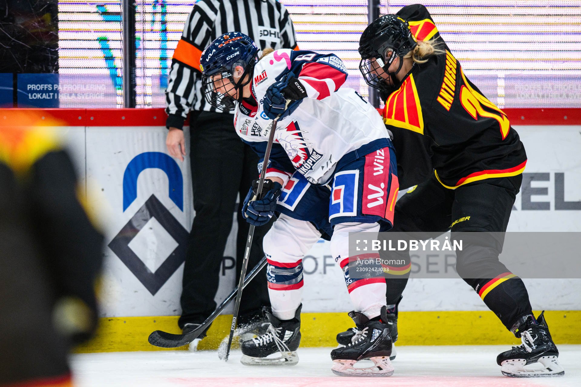 Linköpings Franziska Feldmeier och Brynäs Jenny Antonsson