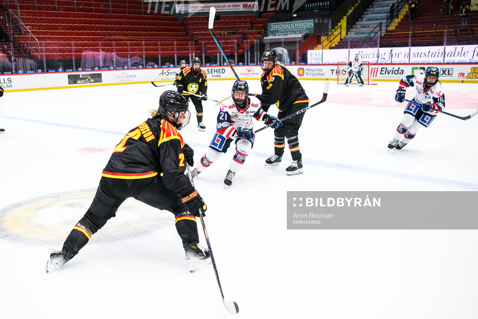 Linköpings Madelen Haug Hansen och Brynäs Josefine