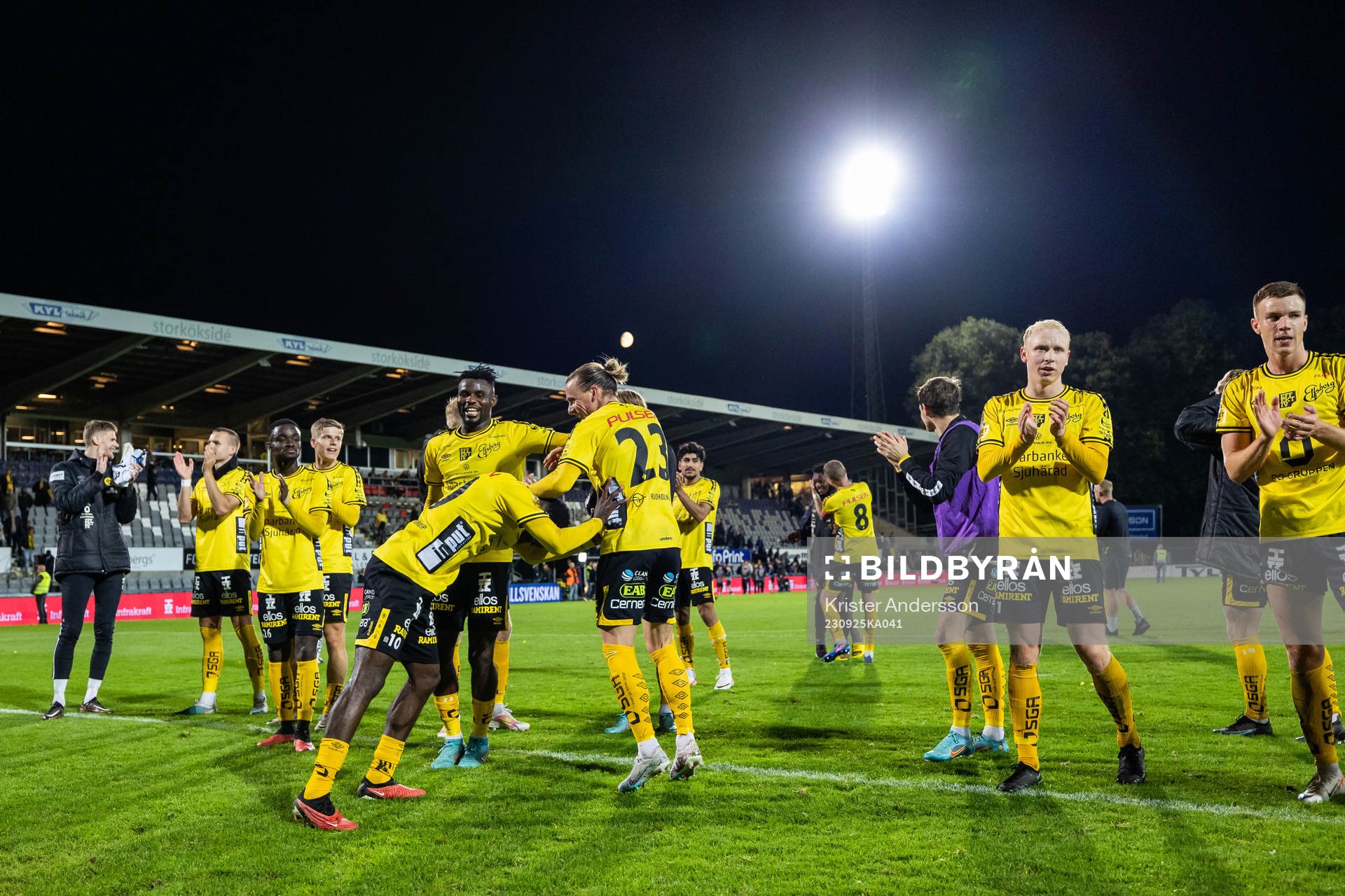 Elfsborgs spelare jublar