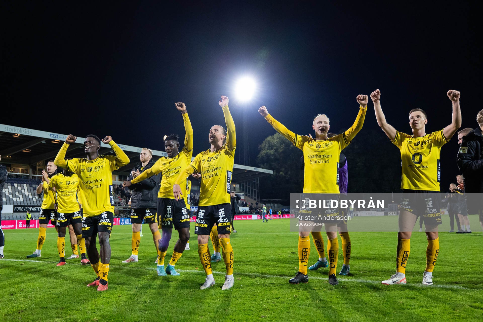 Elfsborgs spelare jublar