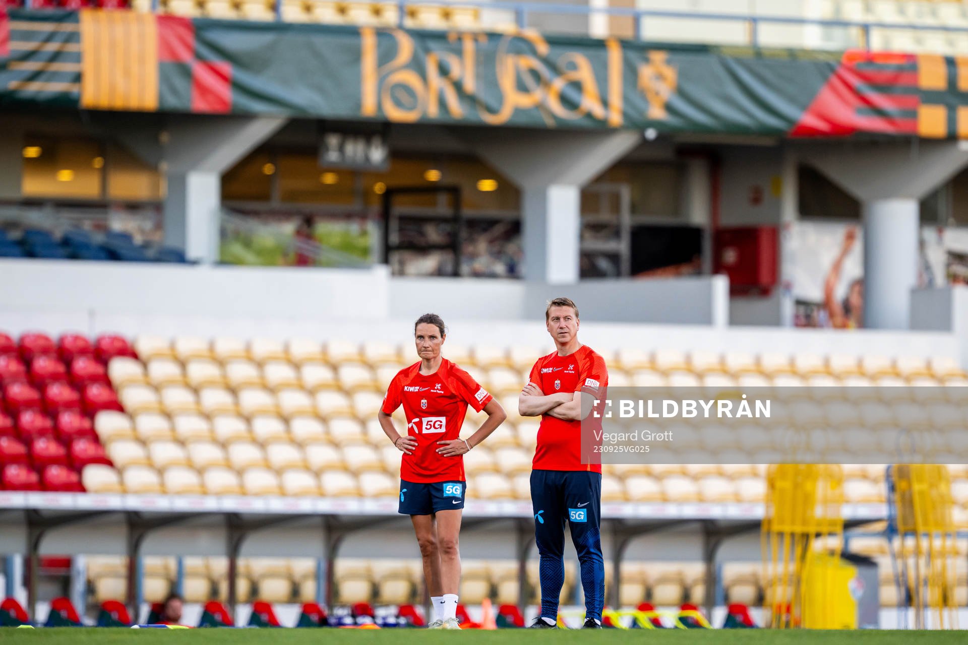 Ingvild Stensland, assistant coach, and Leif Gunnar Smerud,