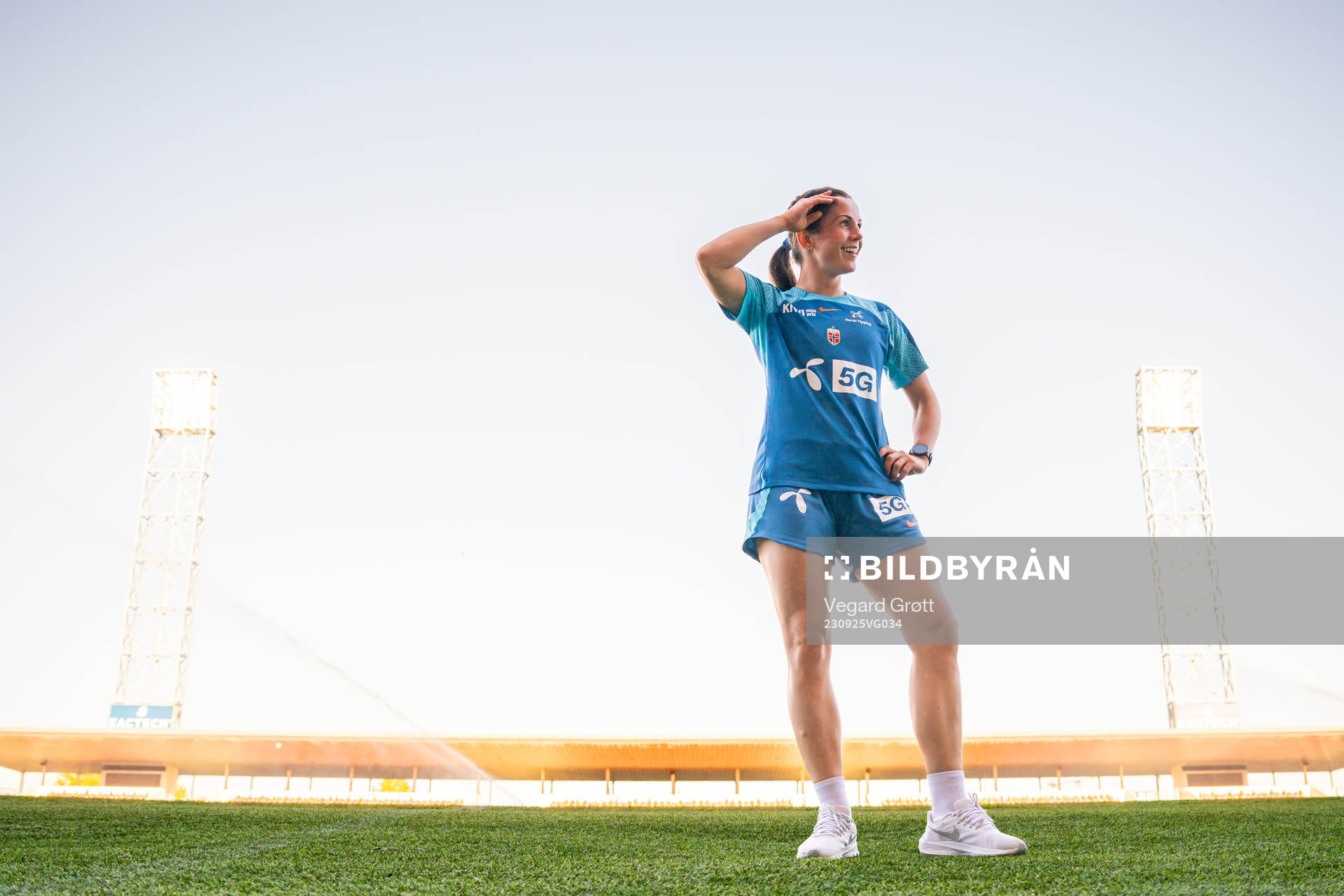 Tuva Hansen of the Norwegian women's national football team