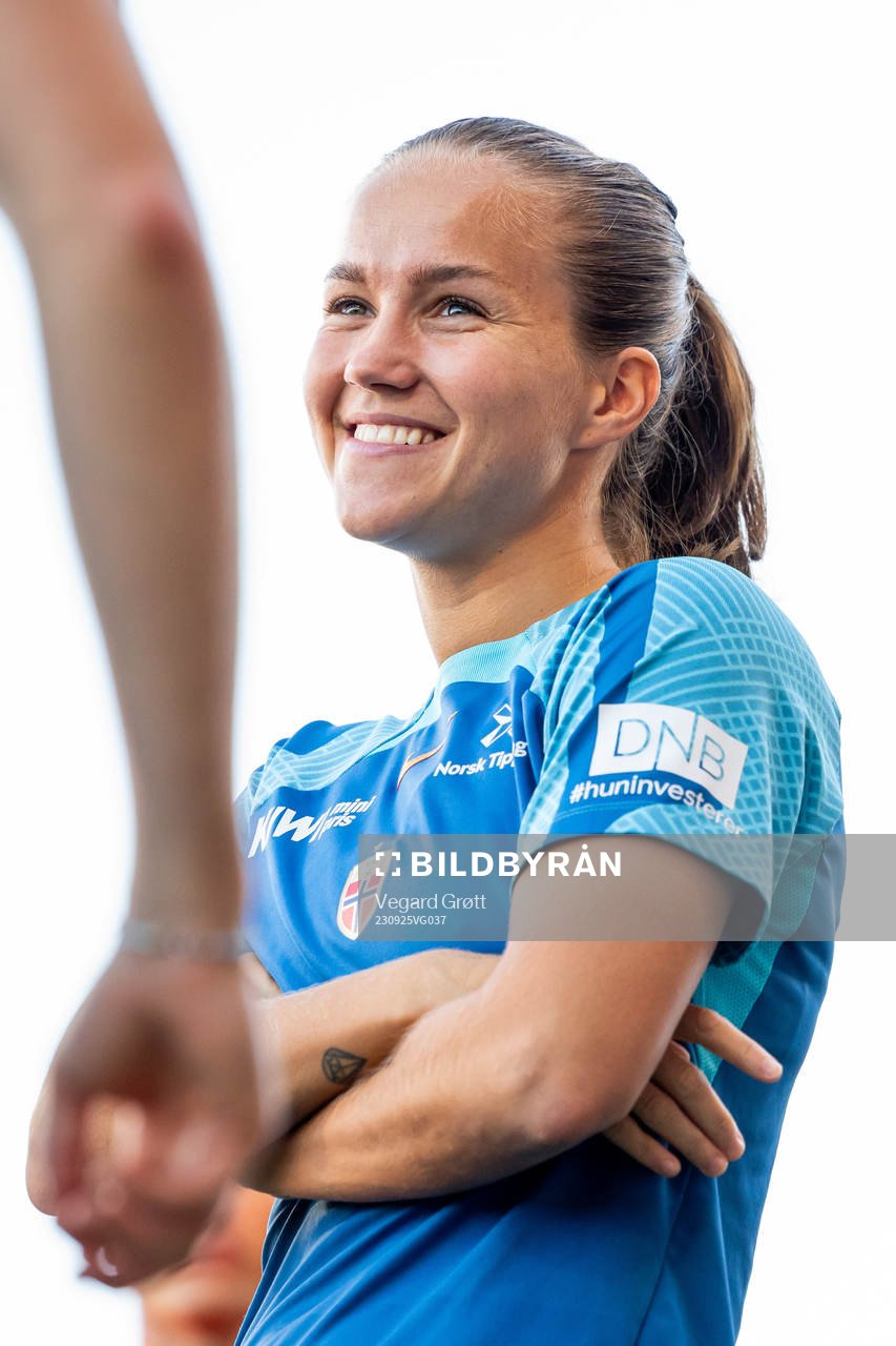 Guro Reiten of the Norwegian women's national football team