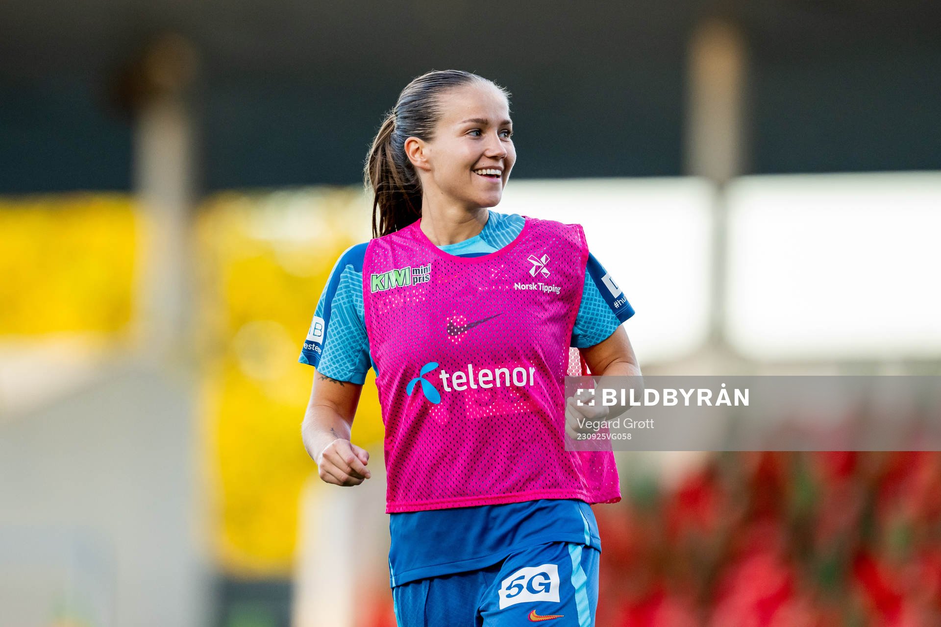 Guro Reiten of the Norwegian women's national football team