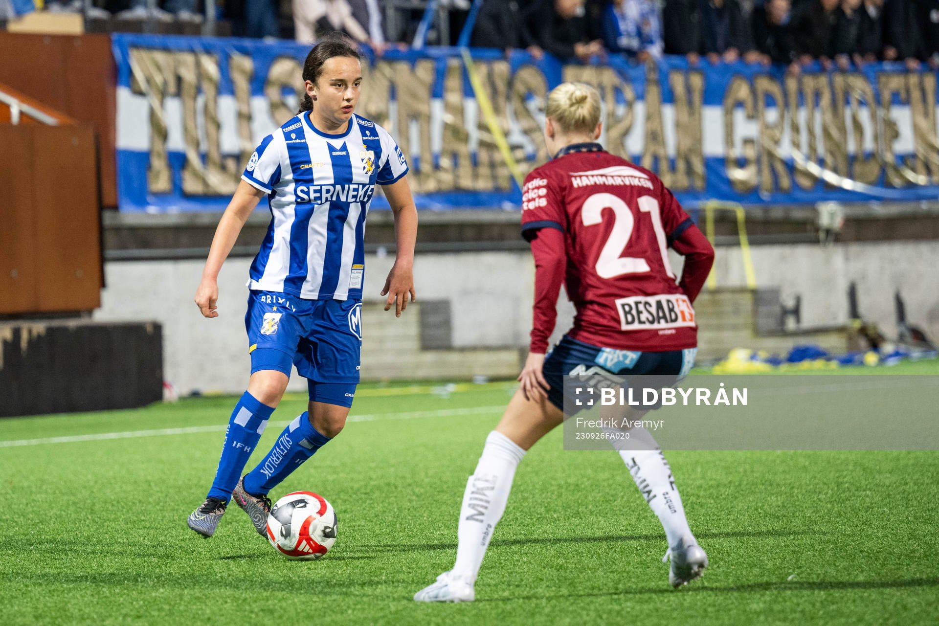 IFK Göteborgs Victoria Svanström och Örgrytes Ebba