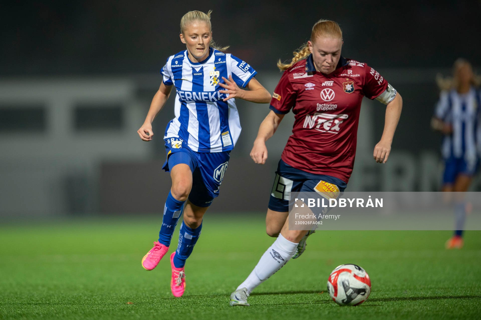 IFK Göteborgs Filippa Andersson och Örgrytes Emma Thölin