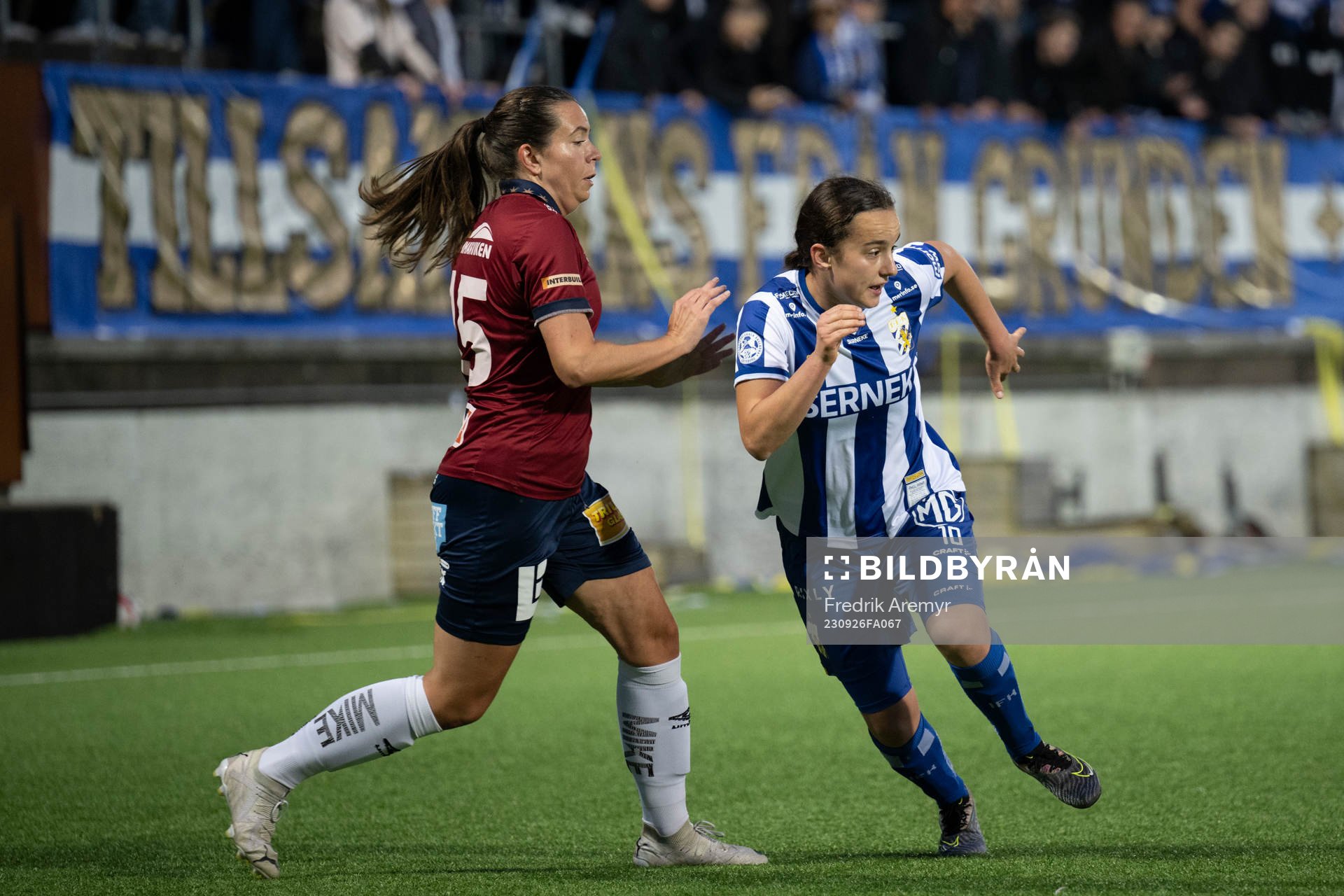 Örgrytes Johanna Sigvardsson och IFK Göteborgs Victoria