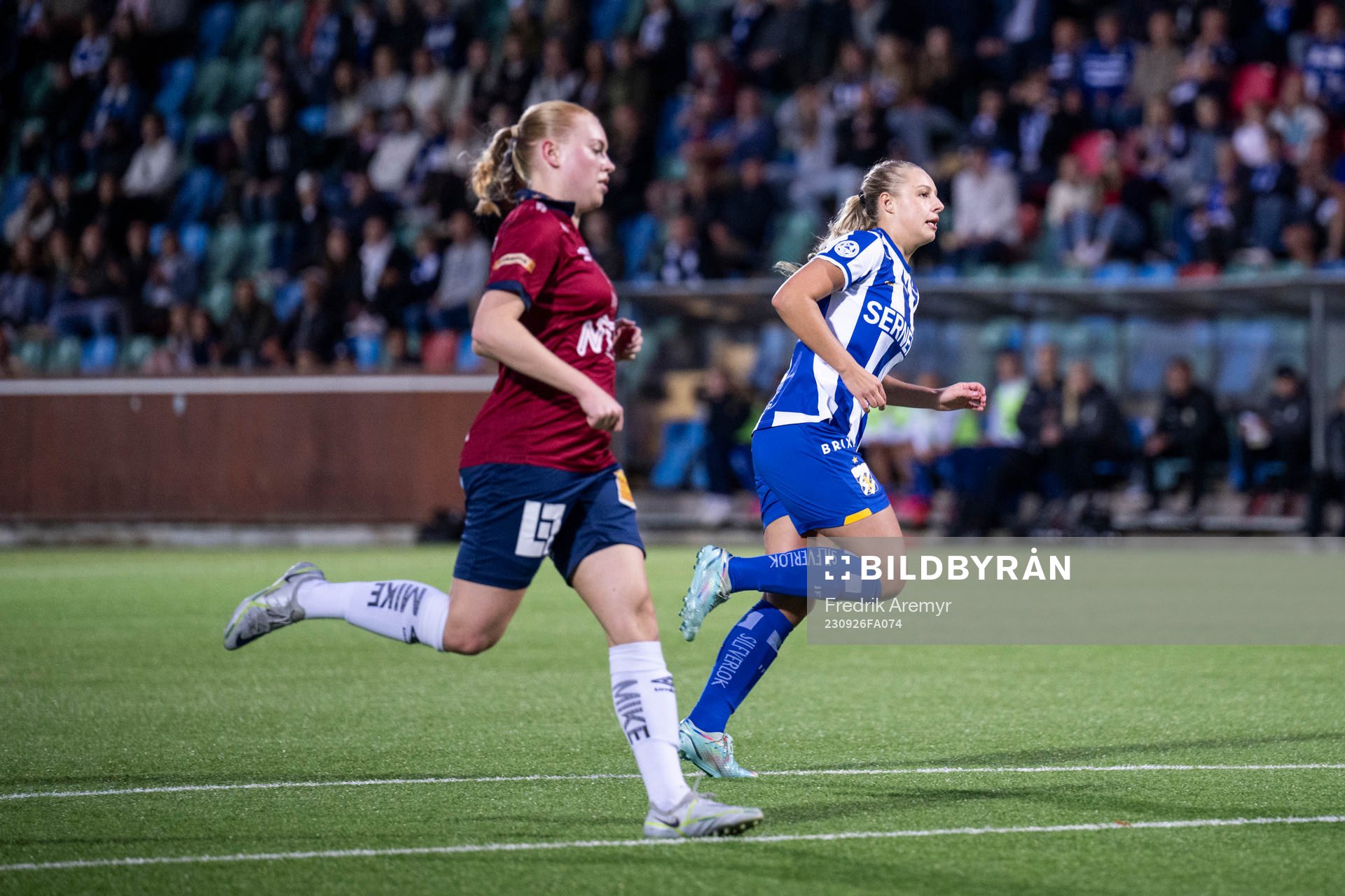 Örgrytes Emma Thölin och IFK Göteborgs Filippa Hopkins