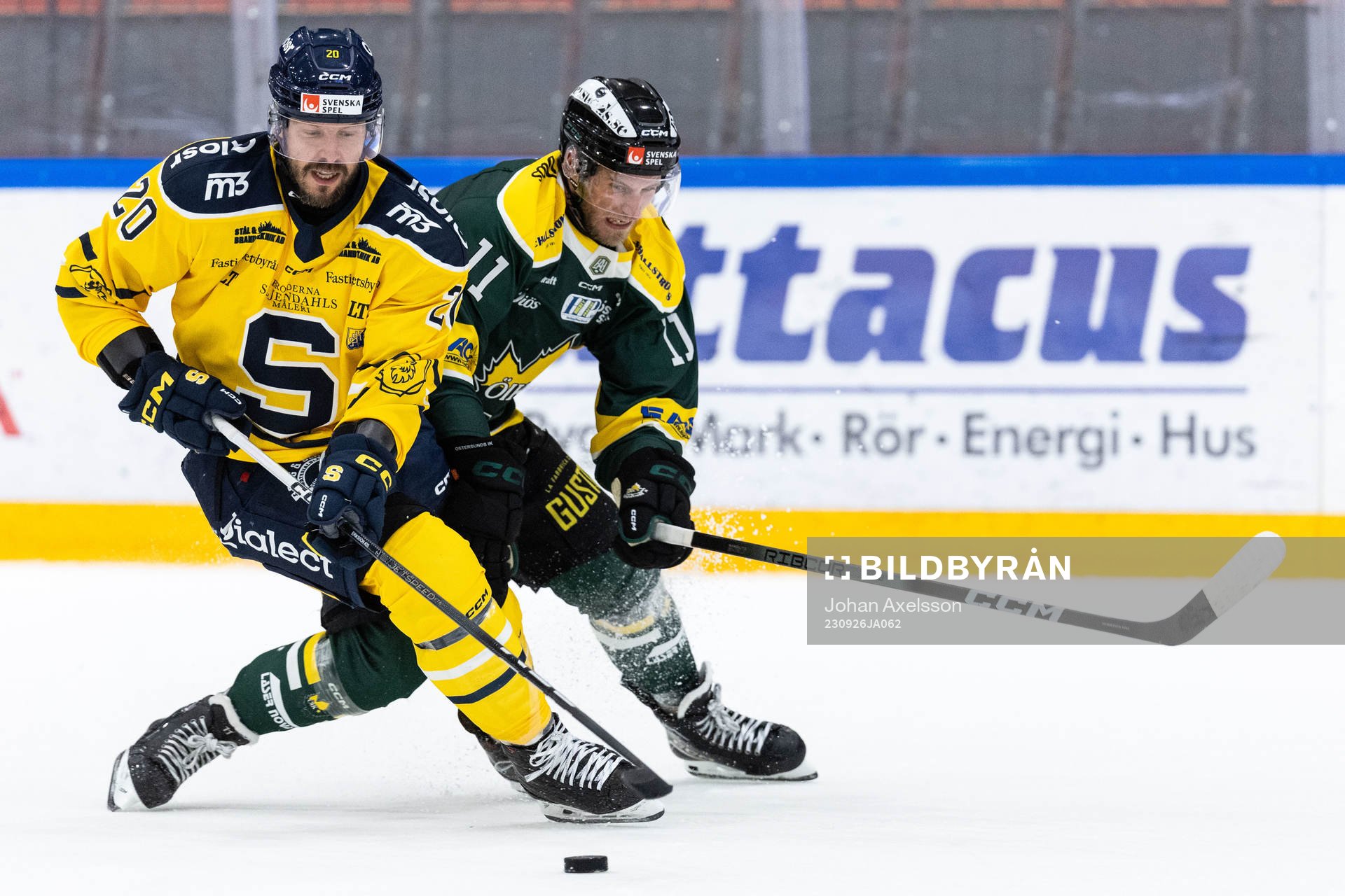 Södertäljes Marcus Eriksson och Östersunds Josef Ingman
