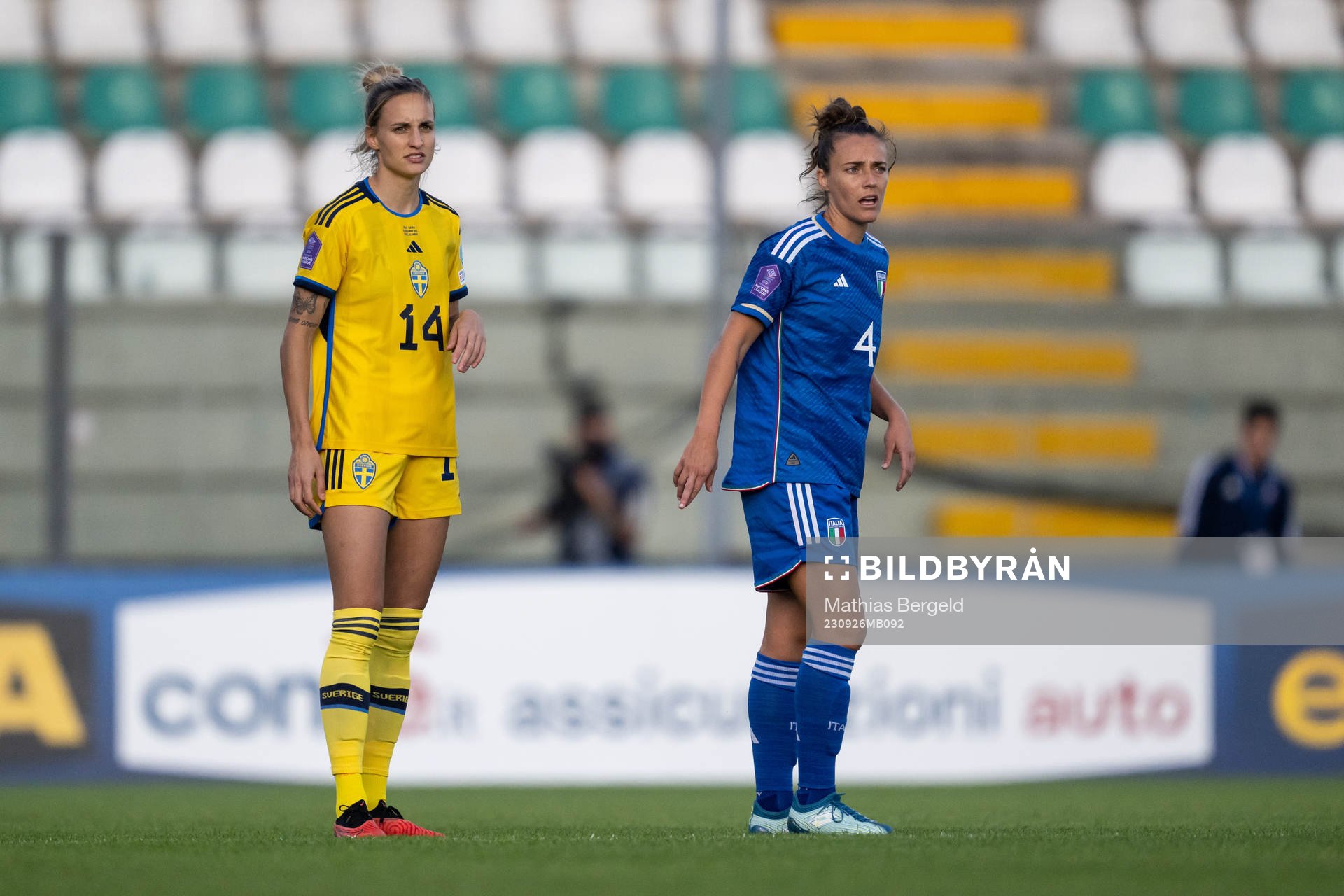 Nathalie Björn of Sweden and Aurora Galli of Italy