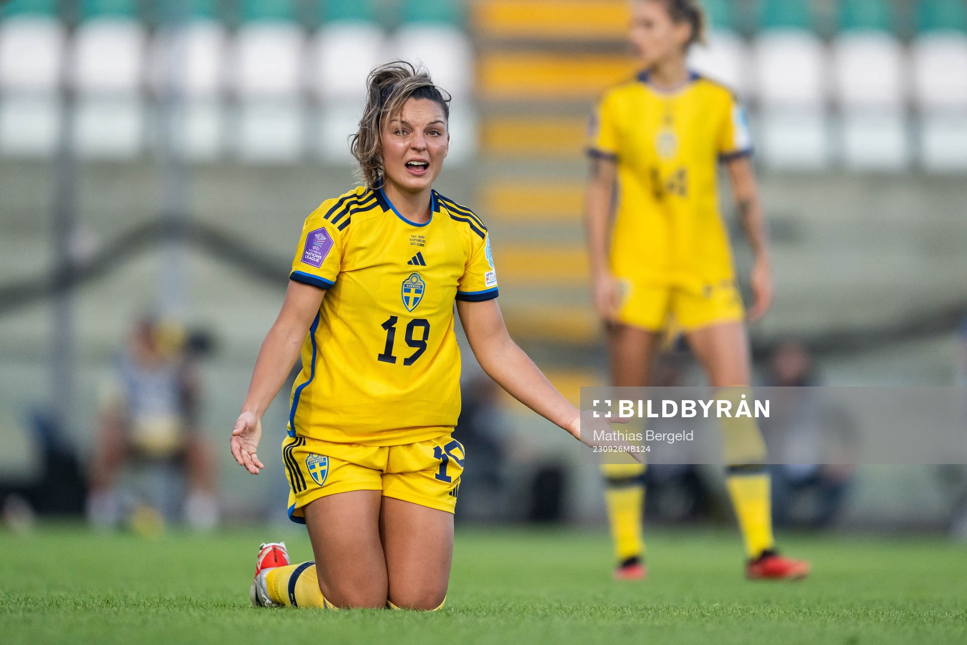 Johanna Rytting Kaneryd of Sweden reacts