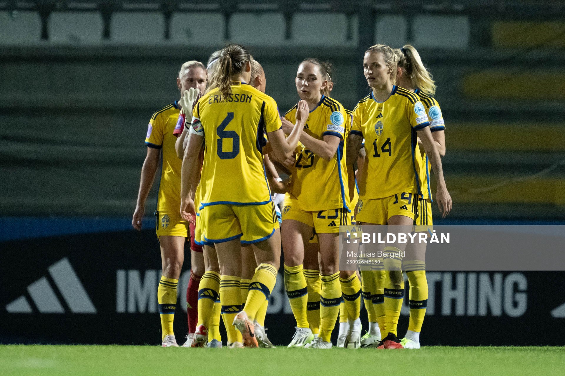 Elin Rubensson and Nathalie Björn of Sweden xcelebrate