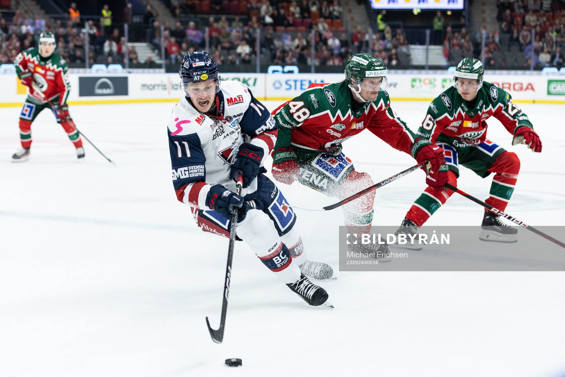Linköpings Henrik Törnqvist och Frölundas Carl Klingberg