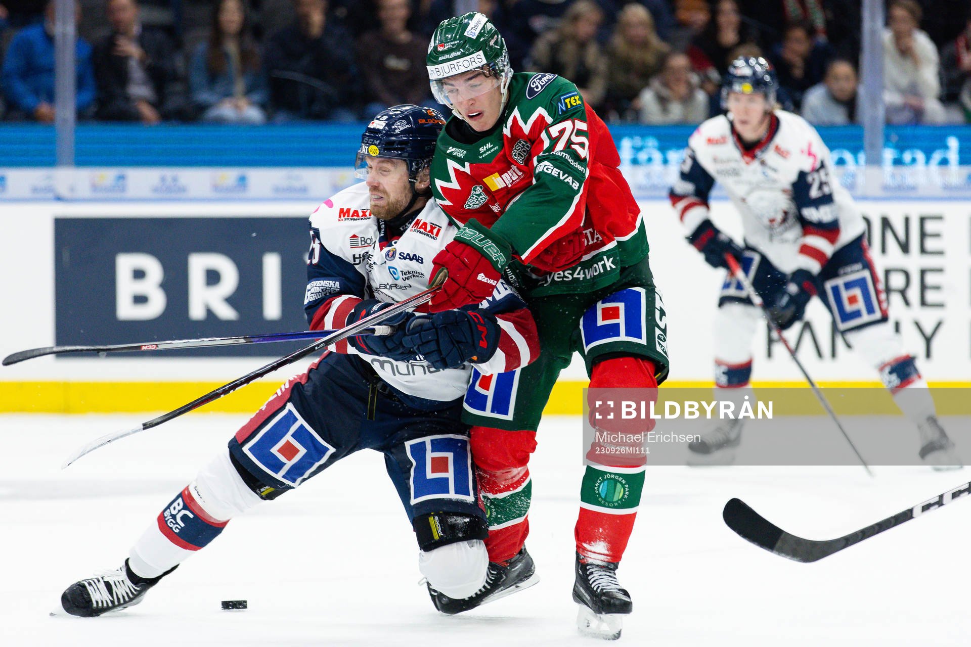 Linköpings John Nyberg och Frölundas David Edstrom