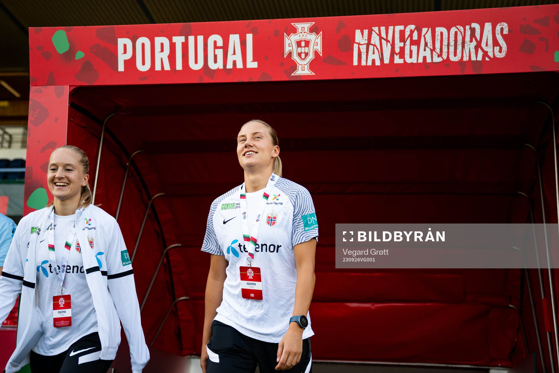Amalie Eikeland and Lisa Naalsund of Norway