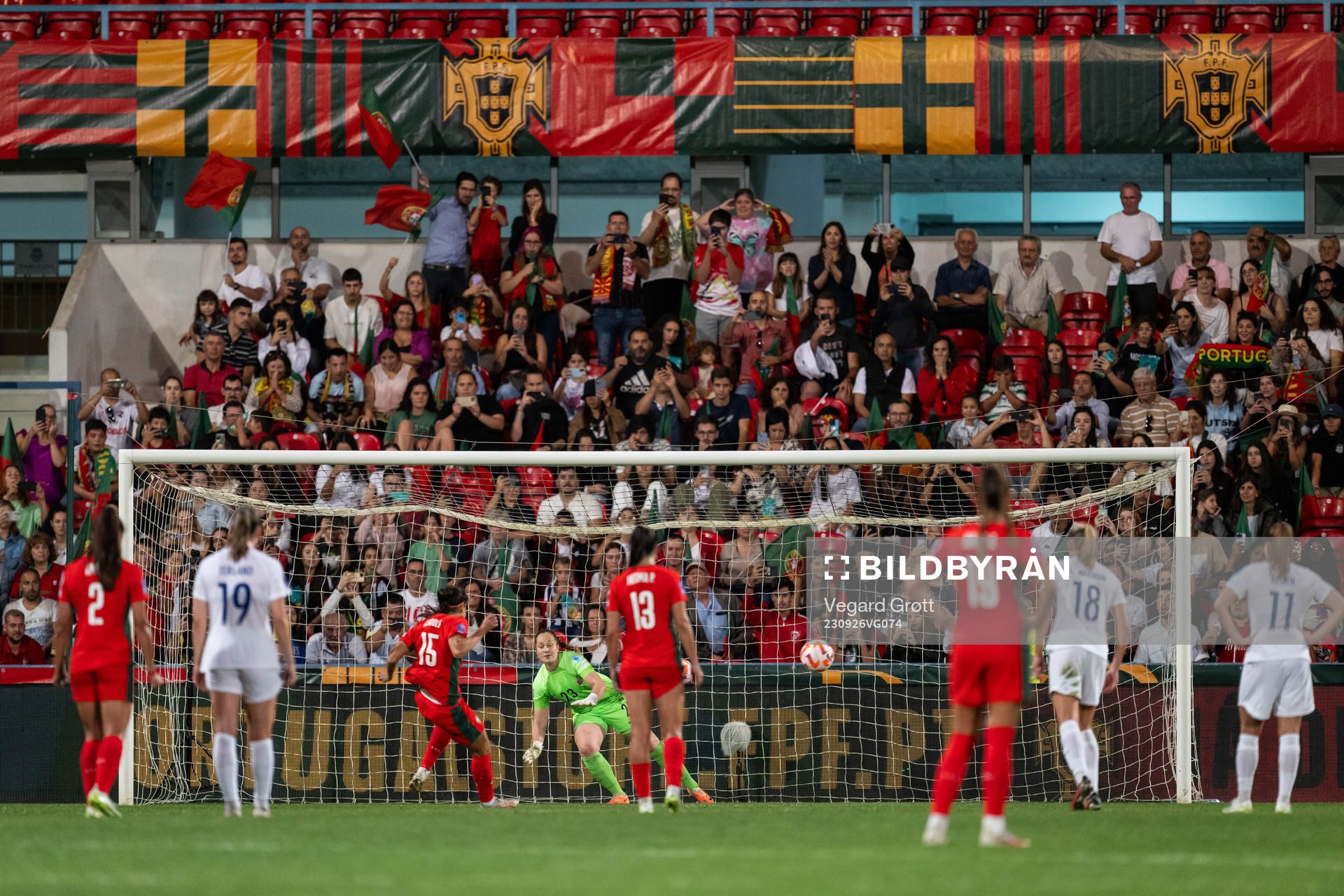 Carole Costa of Portugal scores 3-2