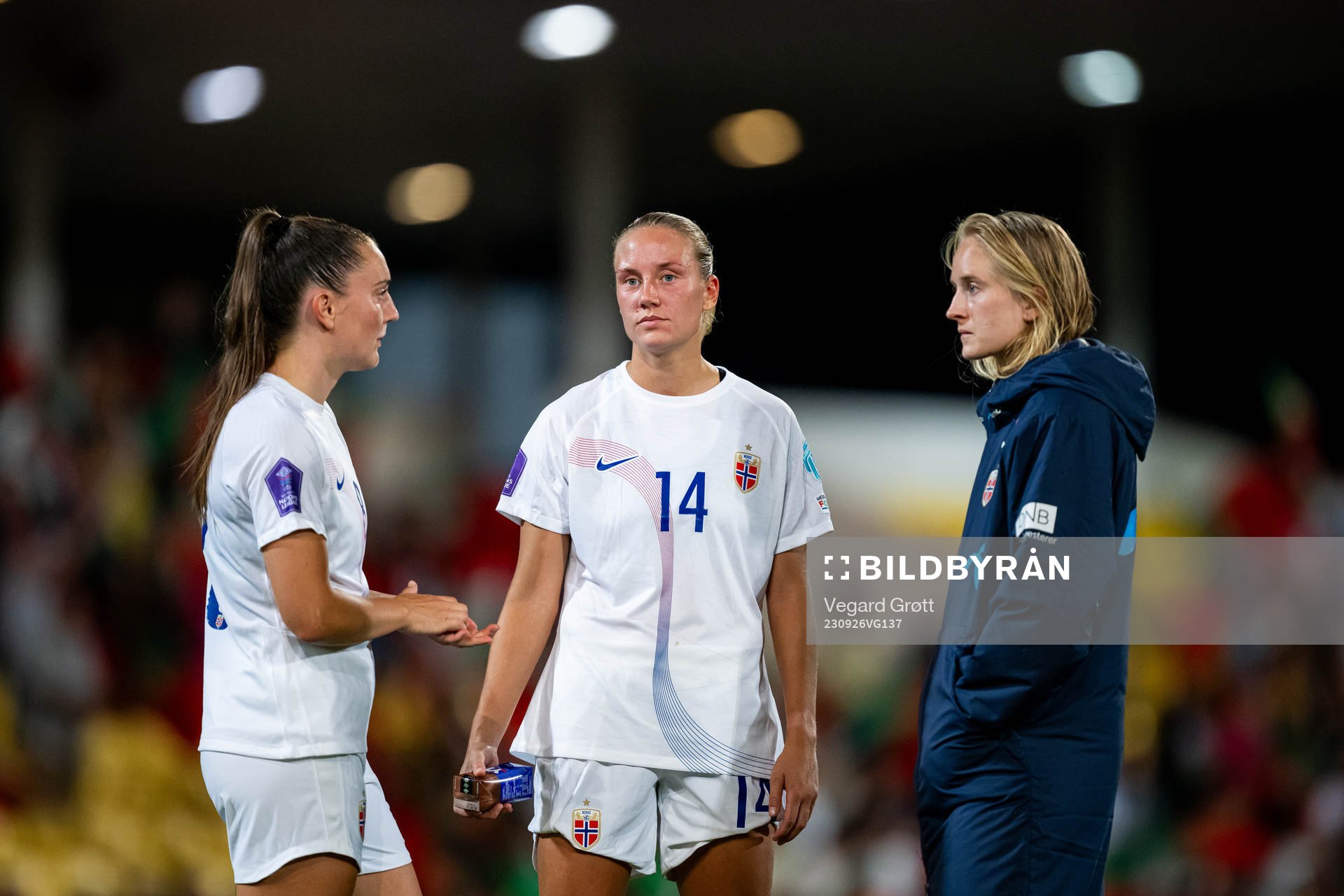 Vilde Bøe Risa, Lisa Naalsund and Amalie Eikeland of Norway