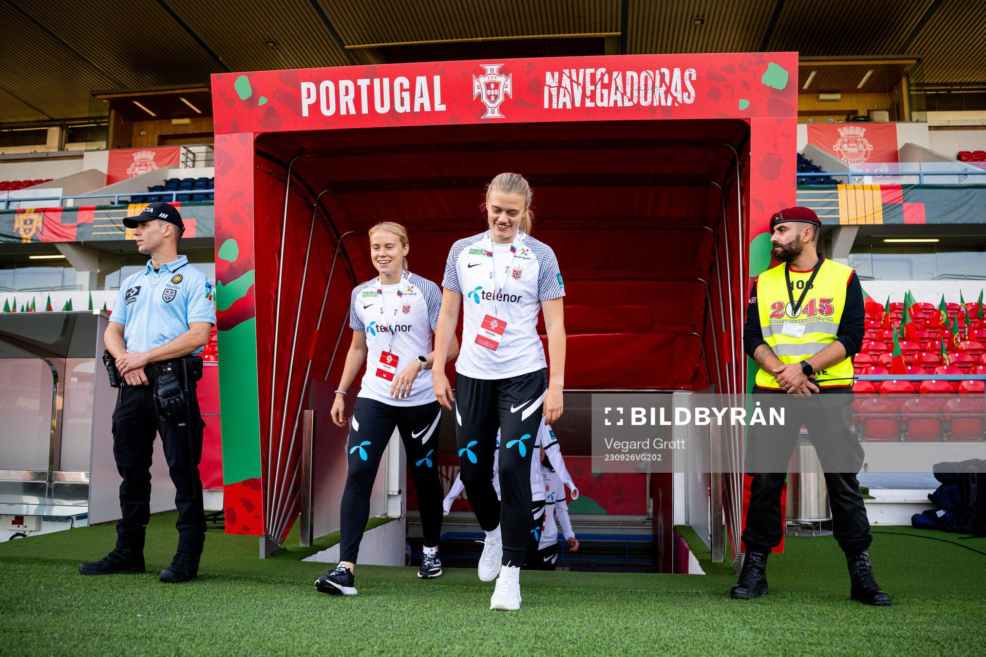 Julie Blakstad and Mathilde Harviken of Norway