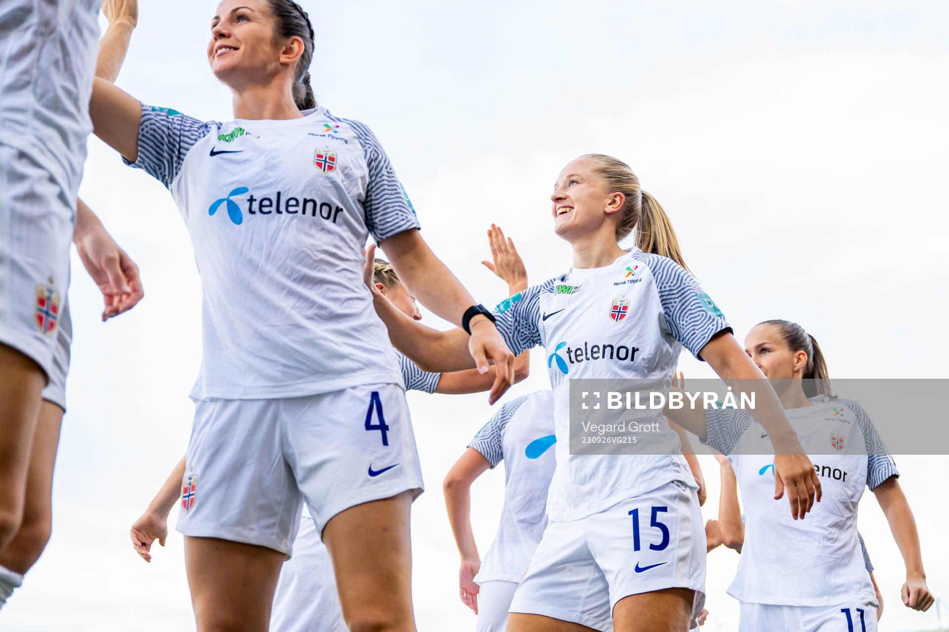 Amalie Eikeland of Norway warms up
