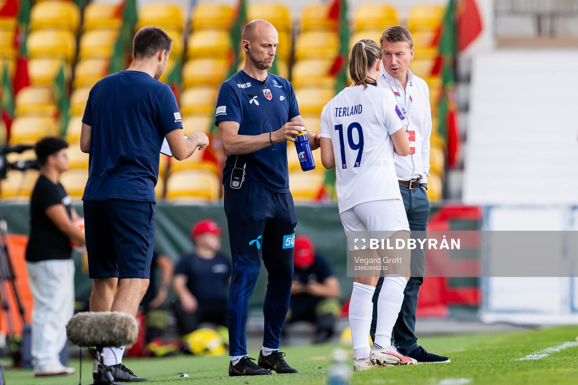 Elisabeth Terland and Leif Gunnar Smerud, head coach of