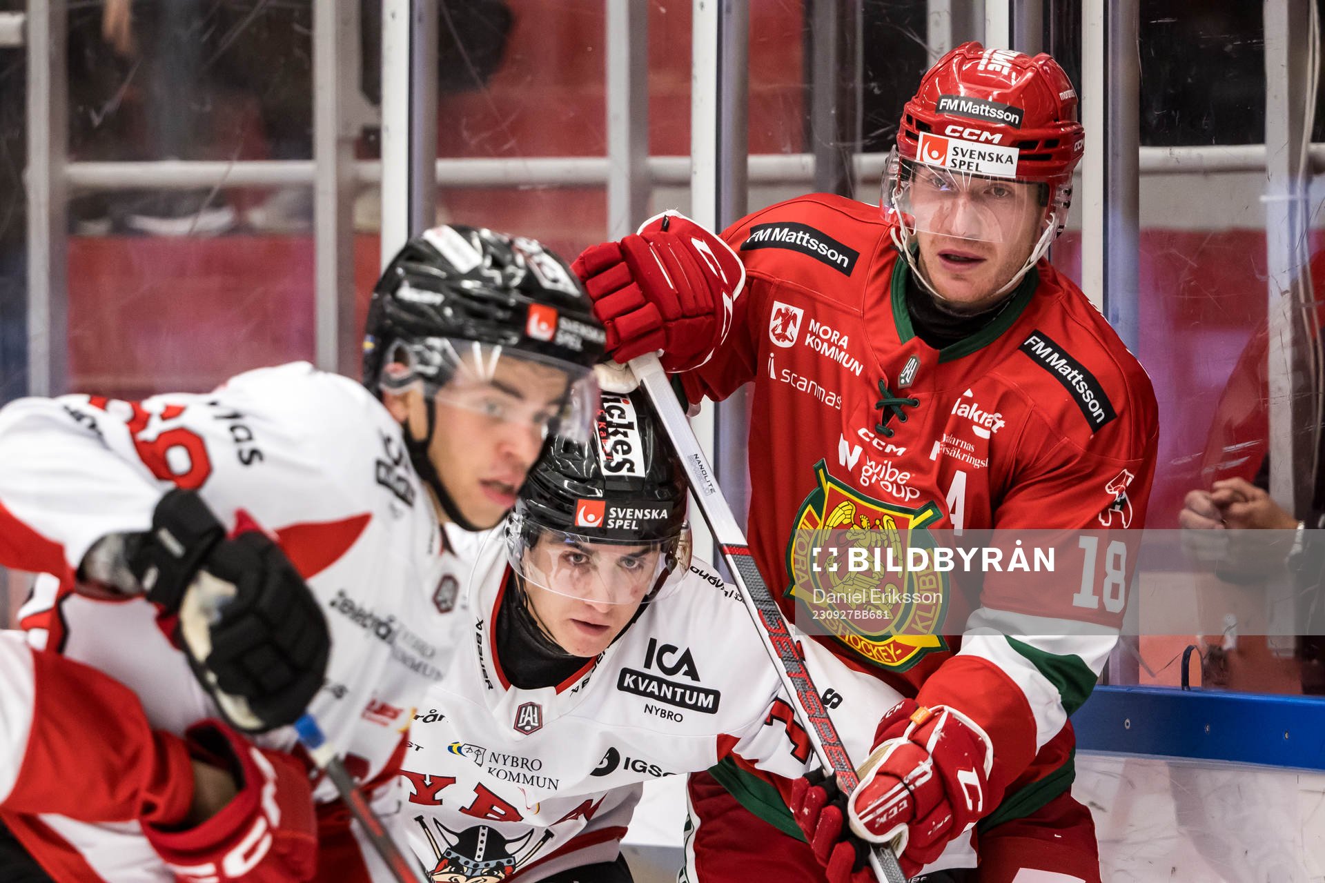 Moras Henrik Eriksson  och Nybros Adam Persson