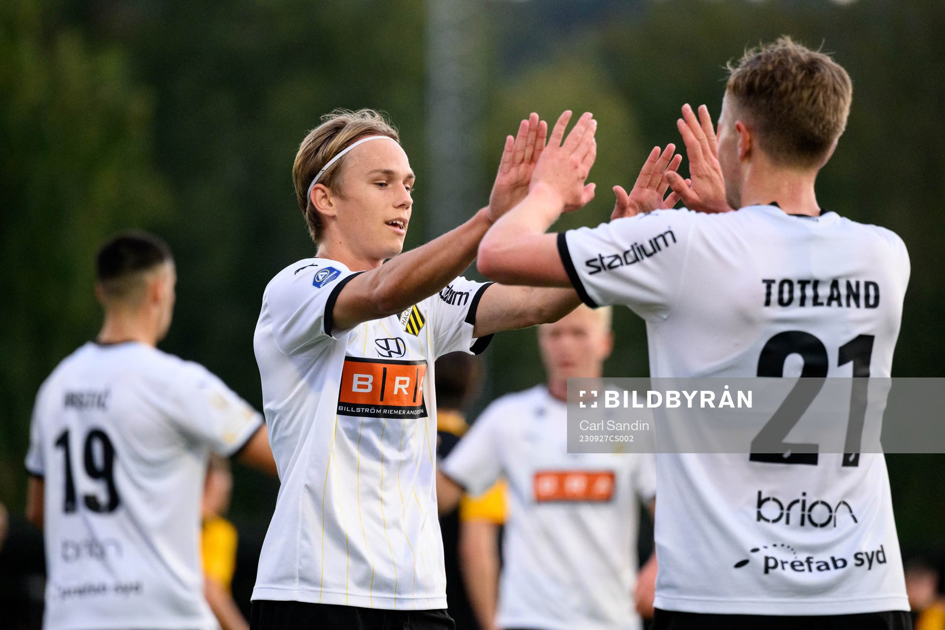 BK Häckens Pontus Dahbo jublar