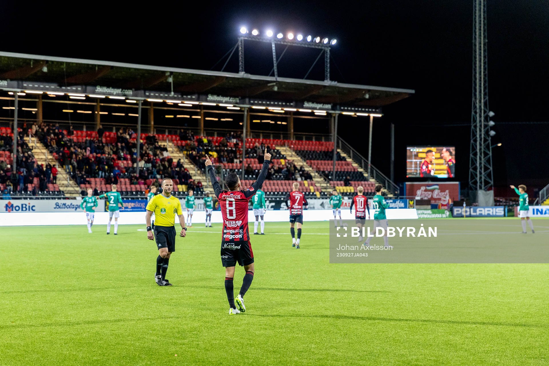 Östersunds Erick Brendon Pinheiro da Silva  jublar