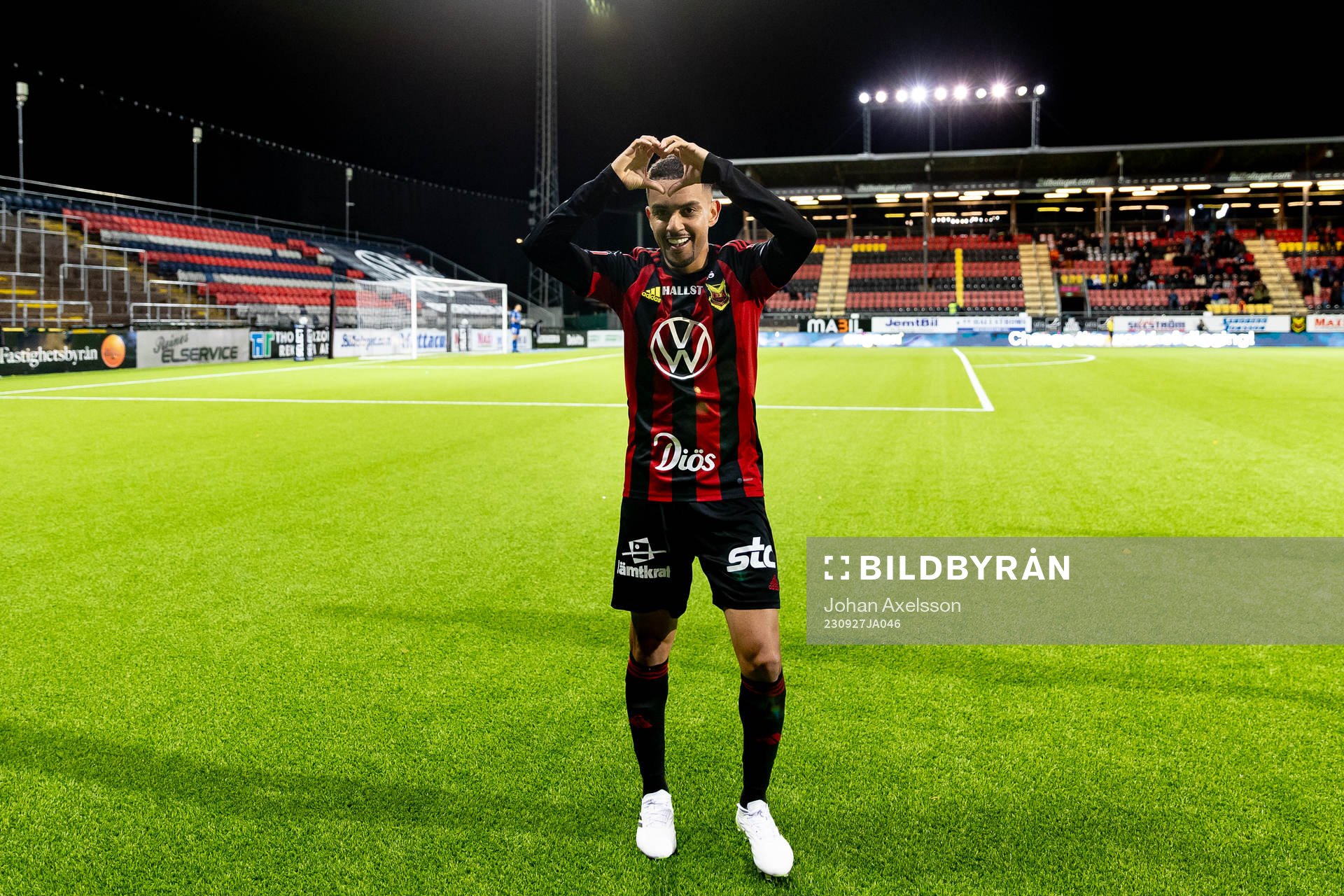Östersunds Erick Brendon Pinheiro da Silva jublar