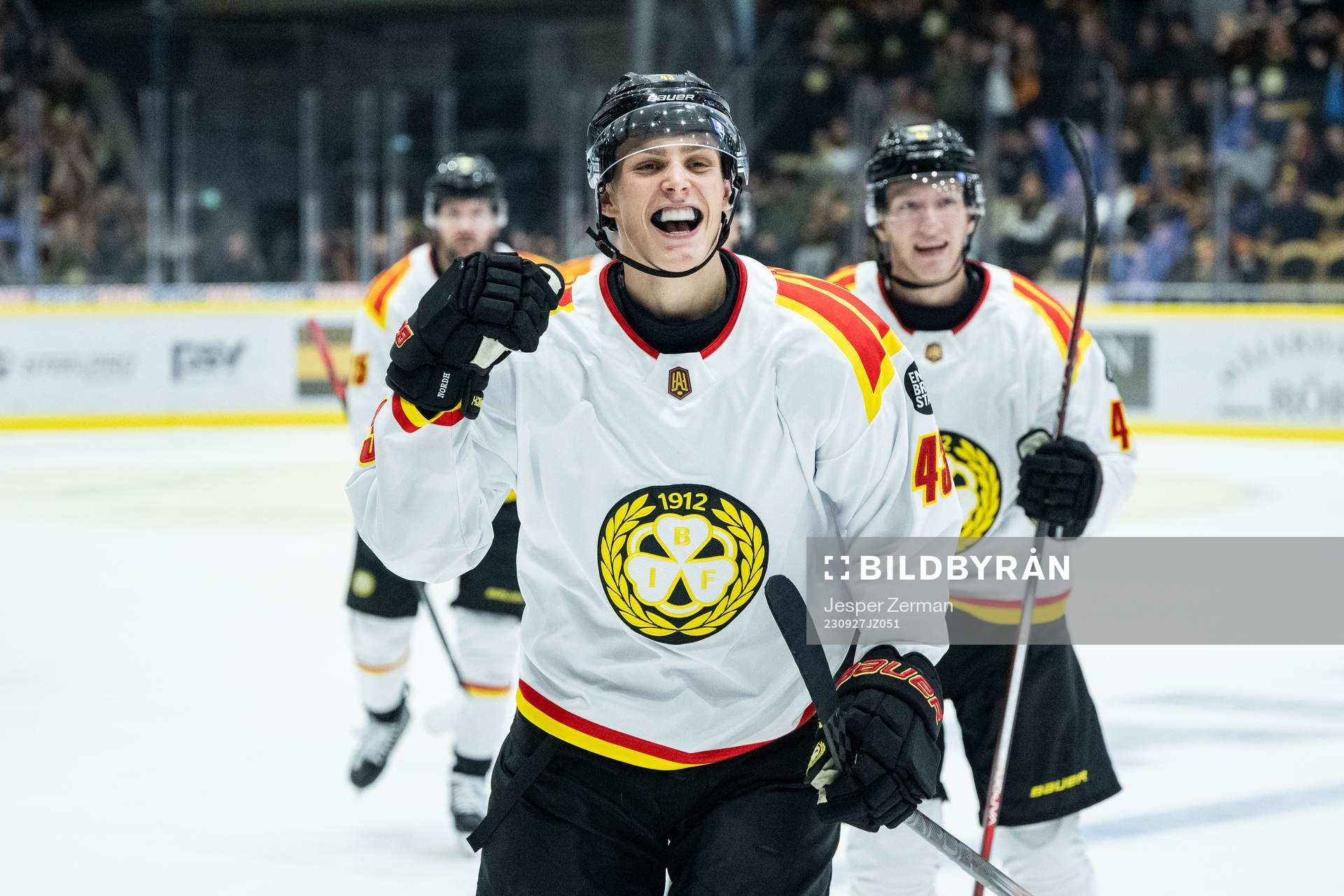 Brynäs Noel Nordh jublar